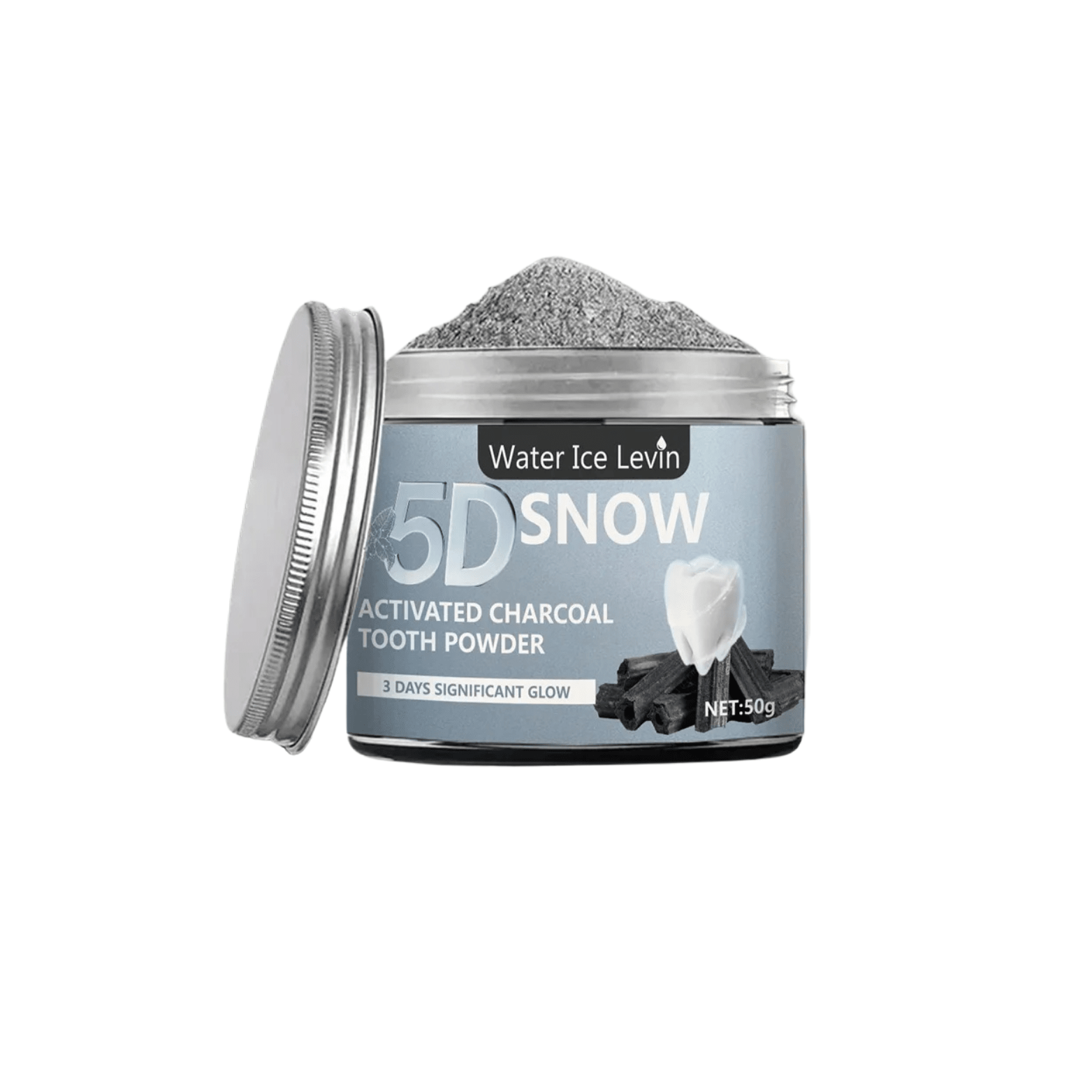 5D Bamboo Charcoal Teeth Whitening Powder Deep Clean - The Crew