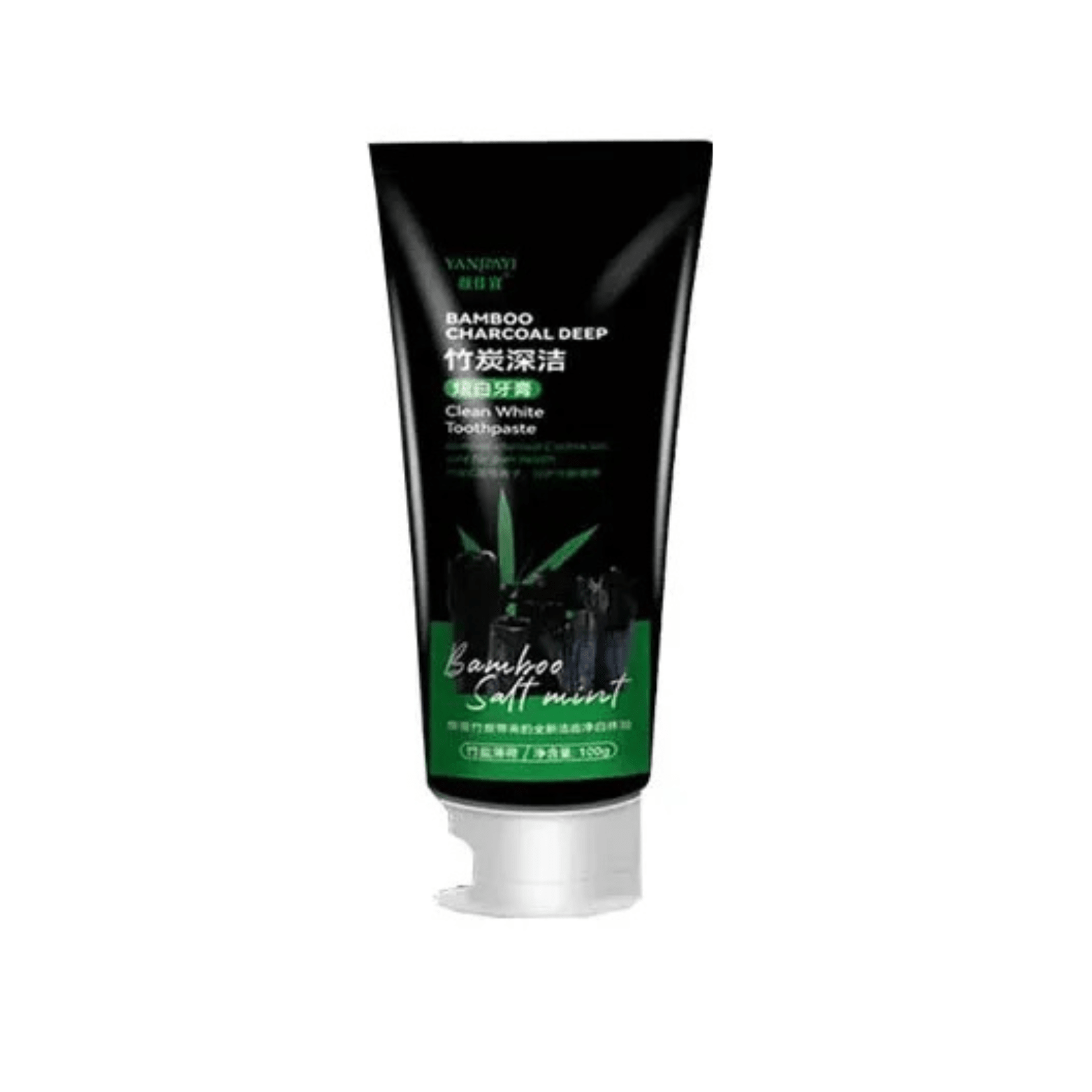 Bamboo Charcoal Black Toothpaste Deep Clean Mint 100g - The Crew