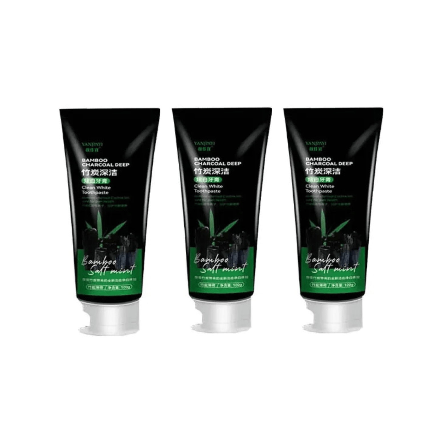 Bamboo Charcoal Black Toothpaste Deep Clean Mint 100g - The Crew