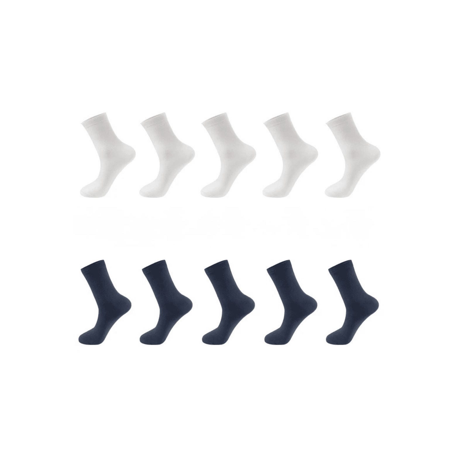 Men’s Cotton Business Socks 10 Pack – Breathable - The Crew