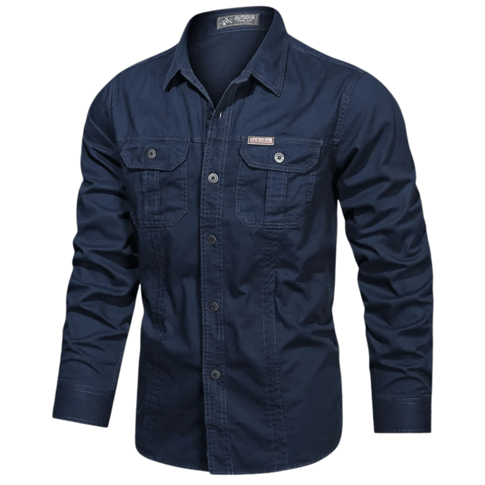 Men’s Military Cargo Overshirt – Utility Streetwear Style - The Crew