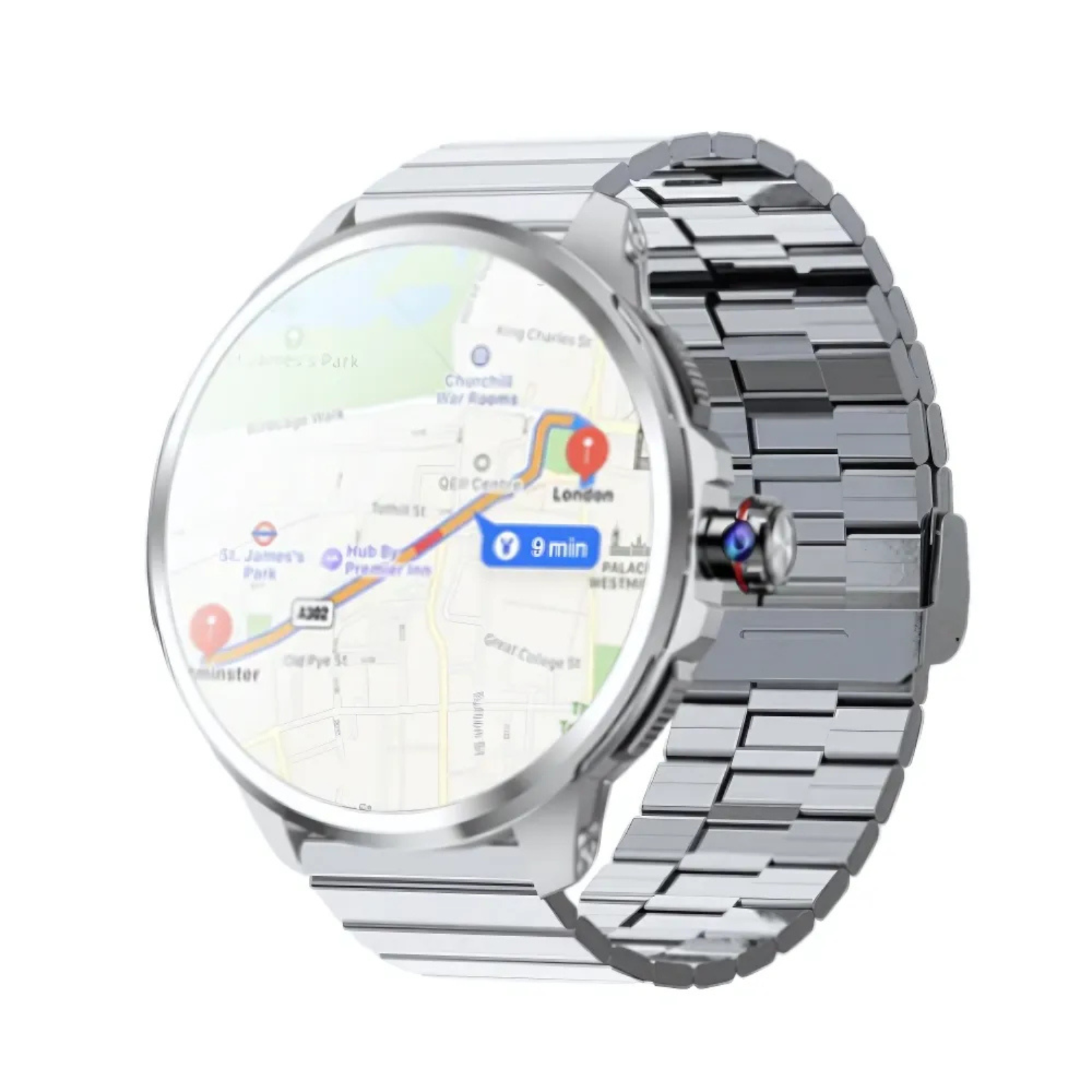 5G Smartwatch Map Navigation Screen – The Crew