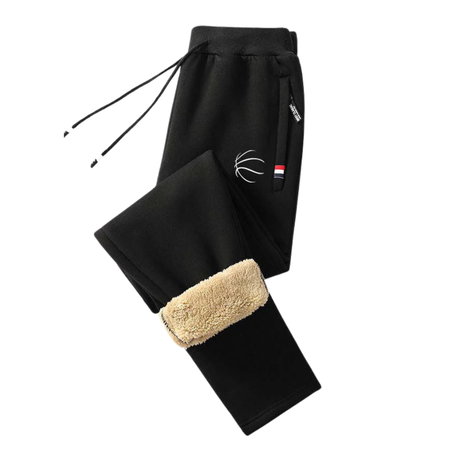 Black Fleece Lined Cotton Winter Pants for Men – The Crew