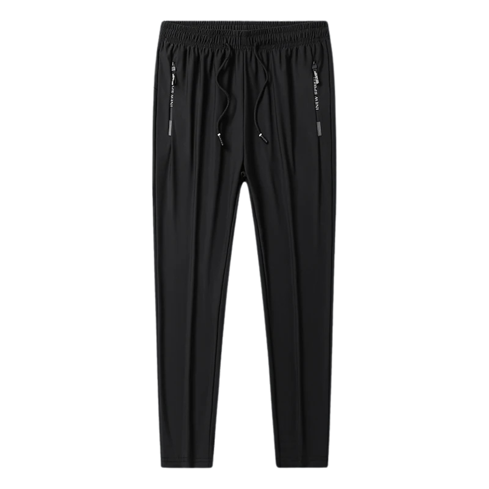 Black Men’s Ice Silk Joggers Lightweight Fit – The Crew