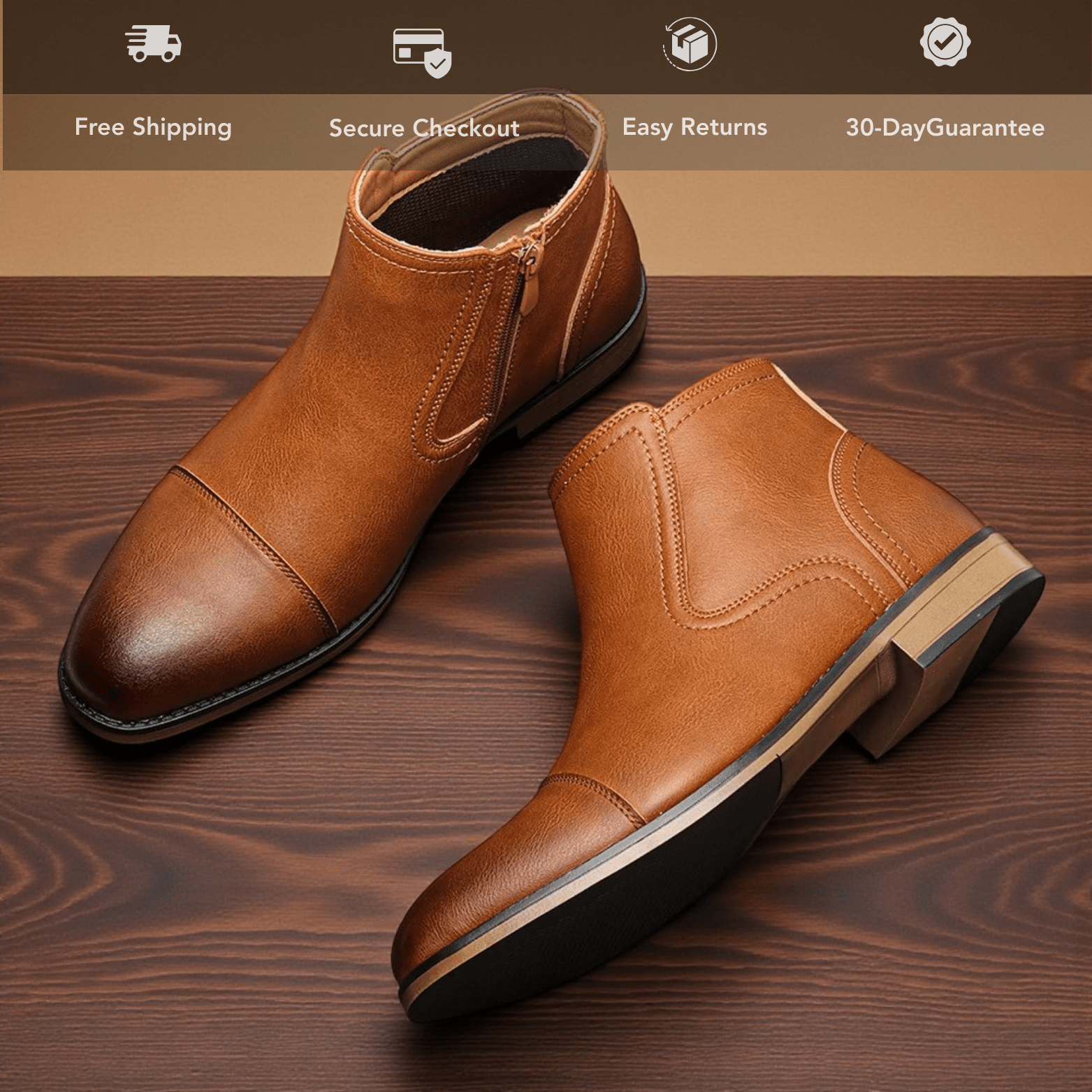 Men’s Comfortable Ankle Boots – Lightweight Everyday - The Crew