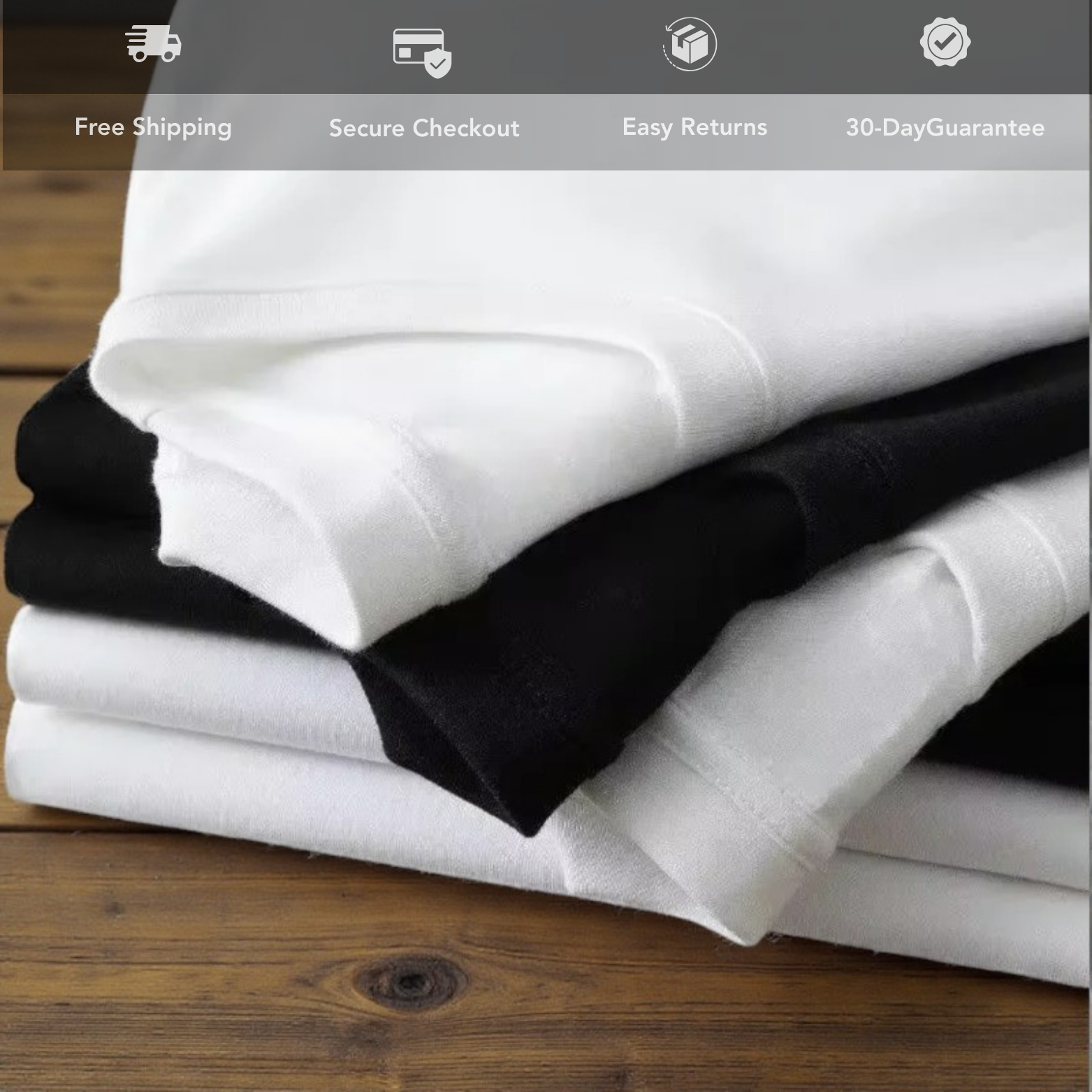 Folded Premium Cotton Long Sleeve Tees Stack – The Crew