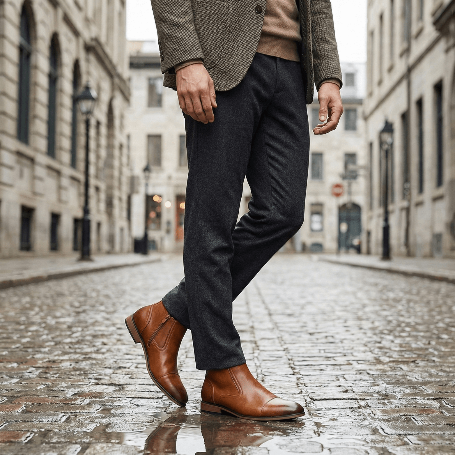 Men’s Comfortable Ankle Boots – Lightweight Everyday - The Crew