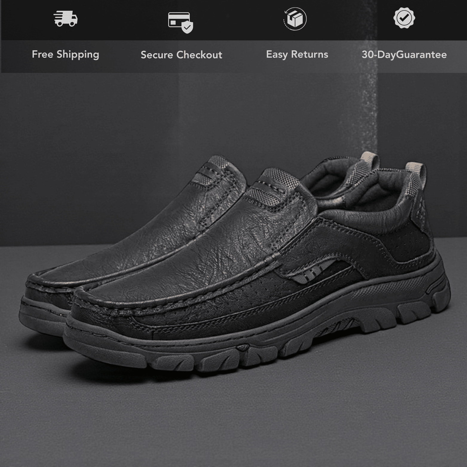 Men’s Slip - On Leather Loafers – Classic Casual Shoes - The Crew