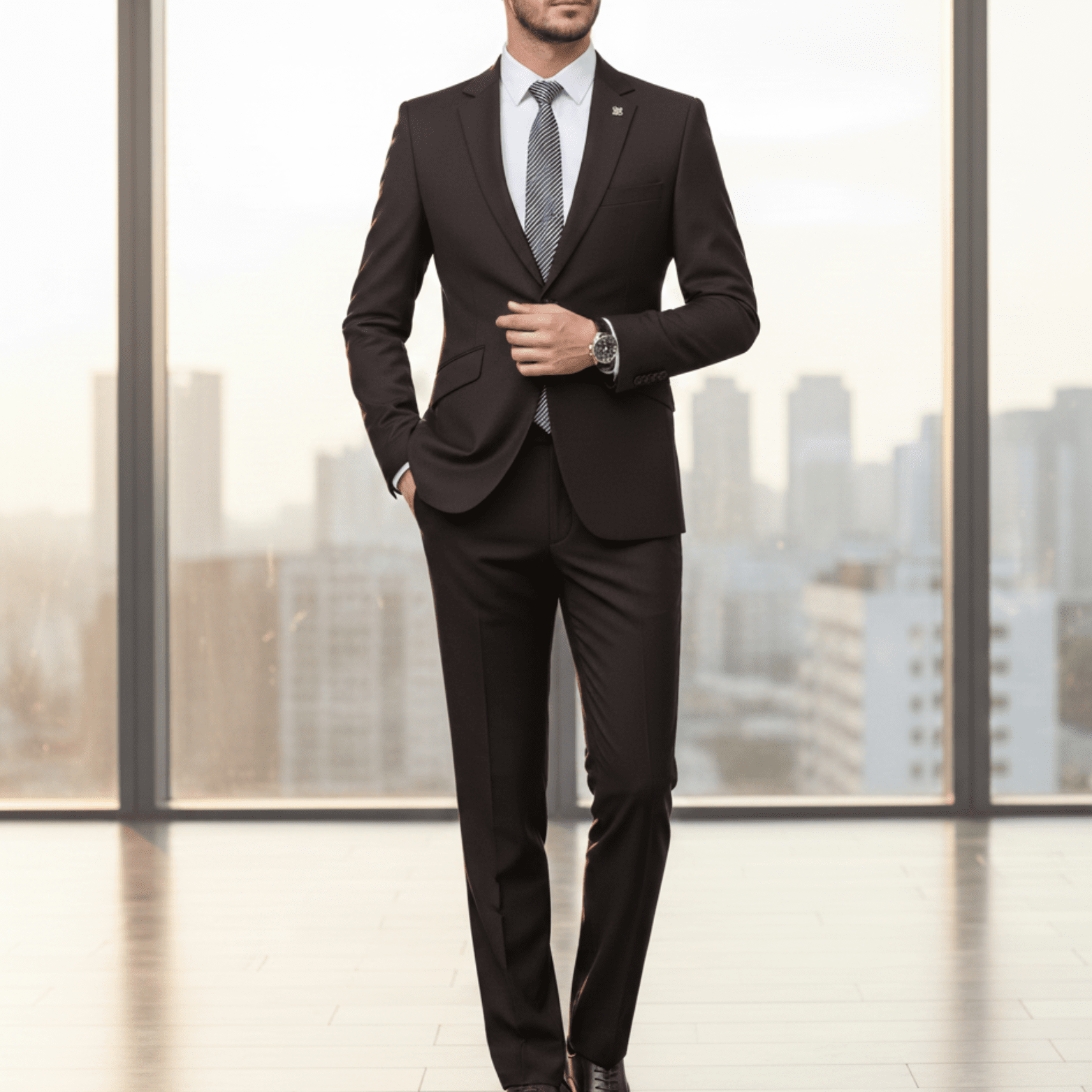 Men’s Premium Slim Fit Suit – Modern Formalwear - The Crew