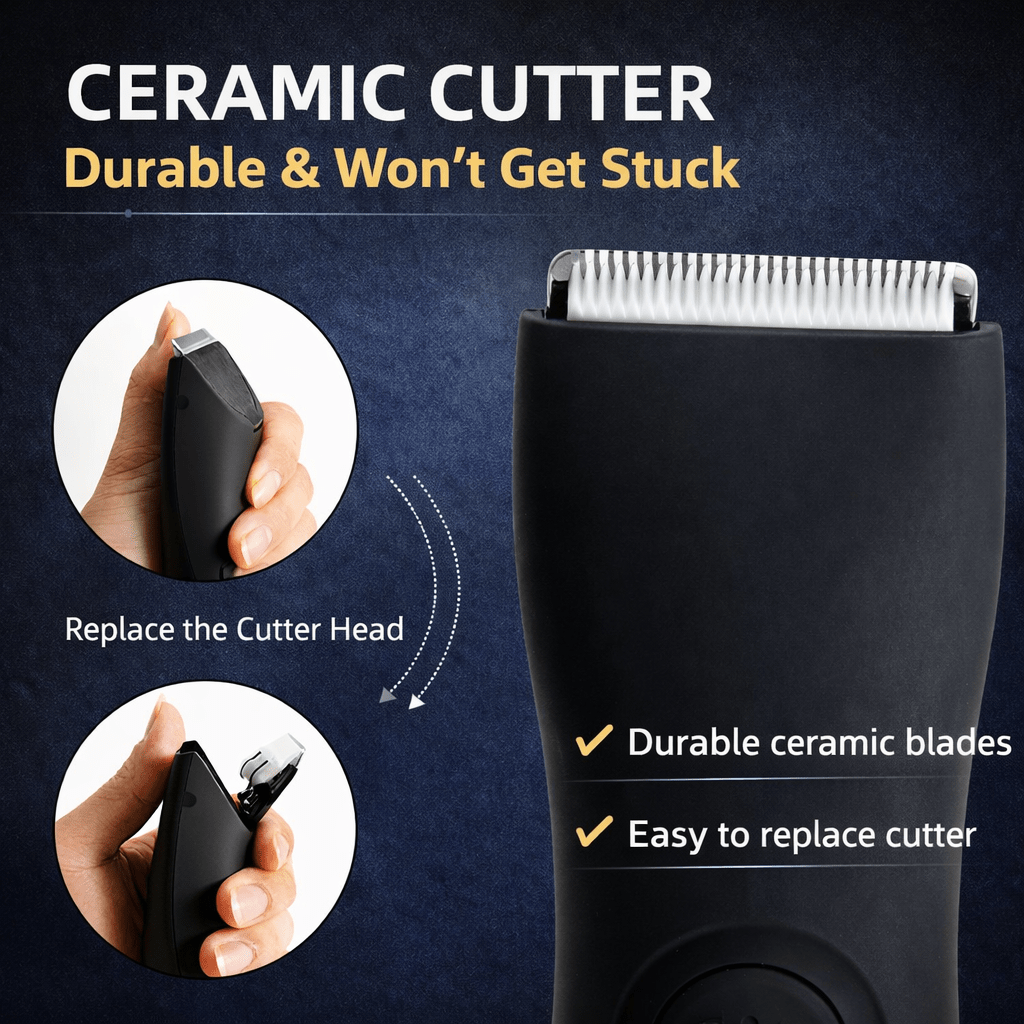 HOMEFISH Waterproof Body Hair Trimmer for Men - The Crew