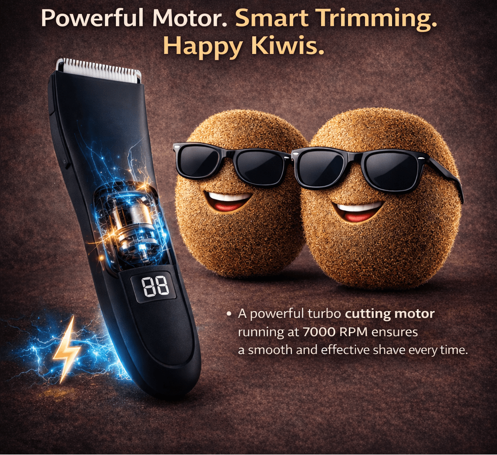 HOMEFISH Waterproof Body Hair Trimmer for Men - The Crew