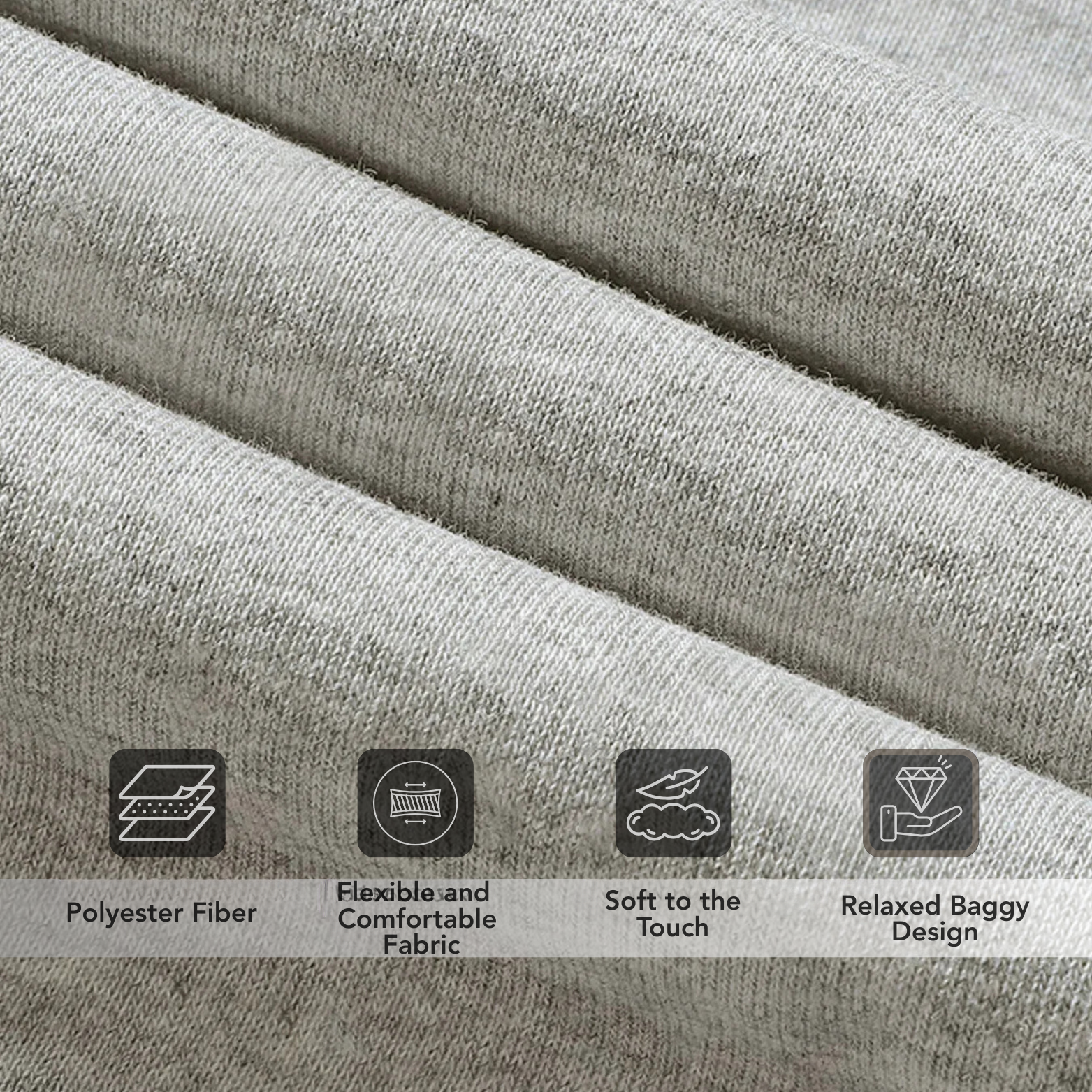 Men baggy joggers Benefits texture – The Crew