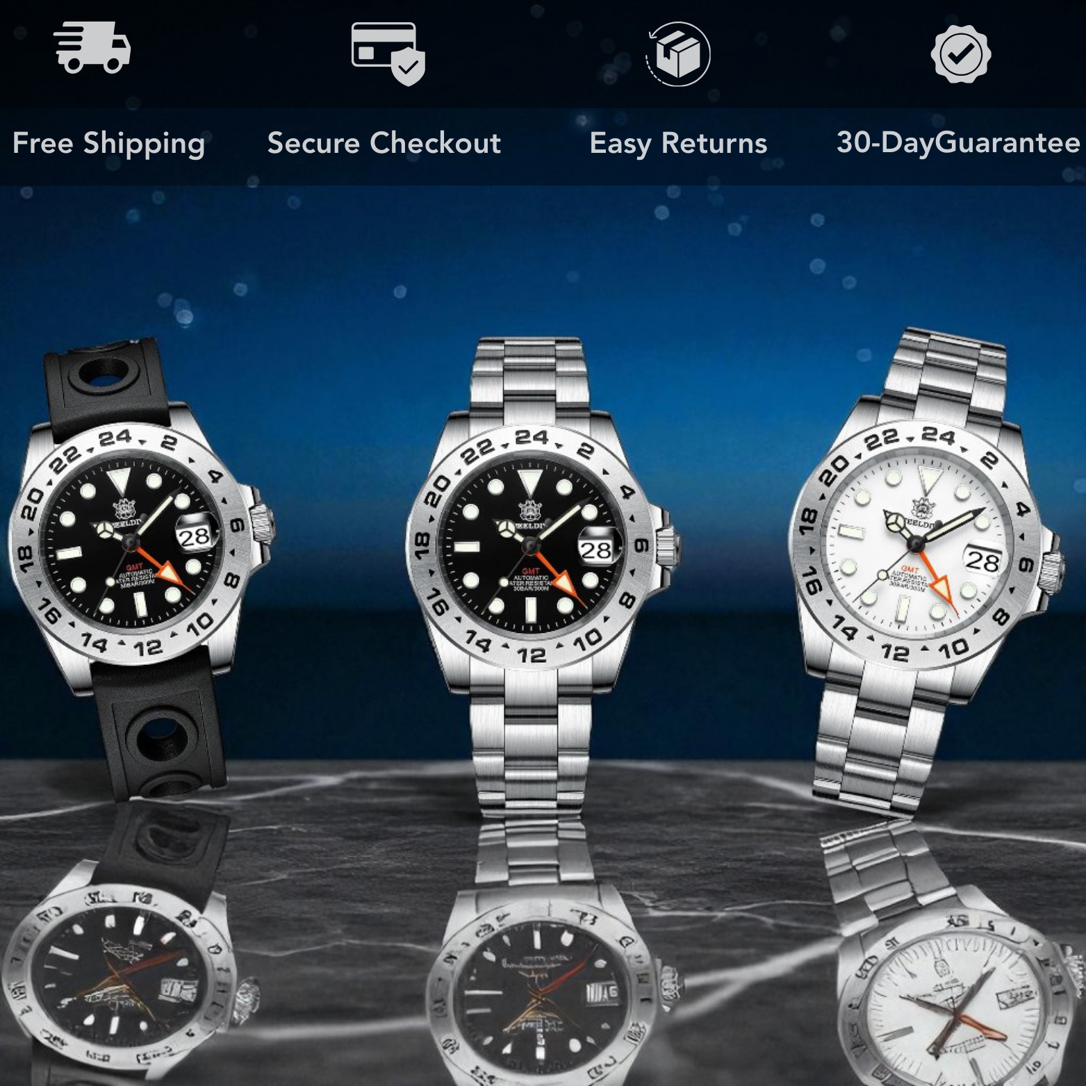 STEELDIVE SD1992 color collection display – The Crew