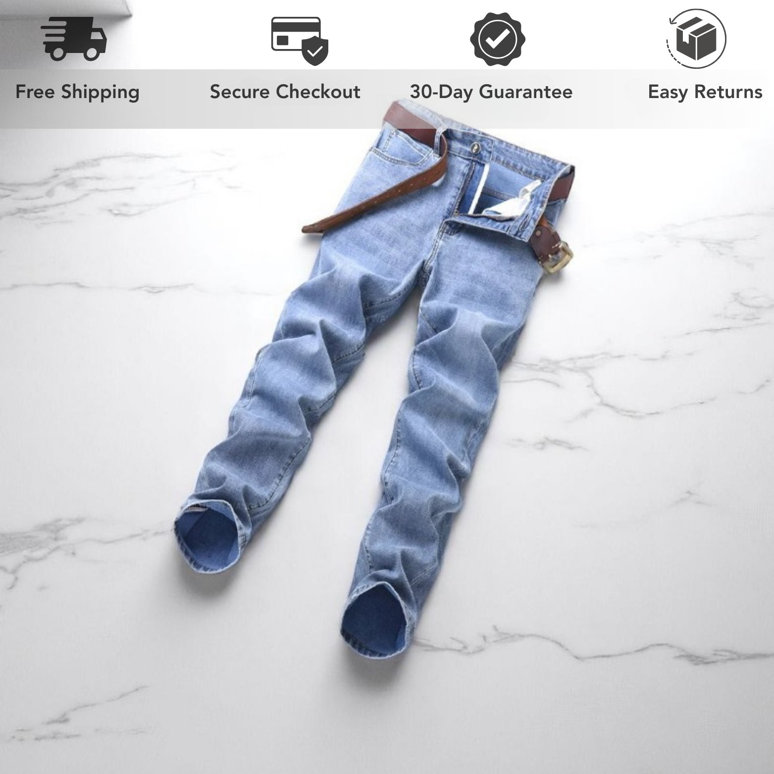 Men slim jeans flat lay denim texture – The Crew