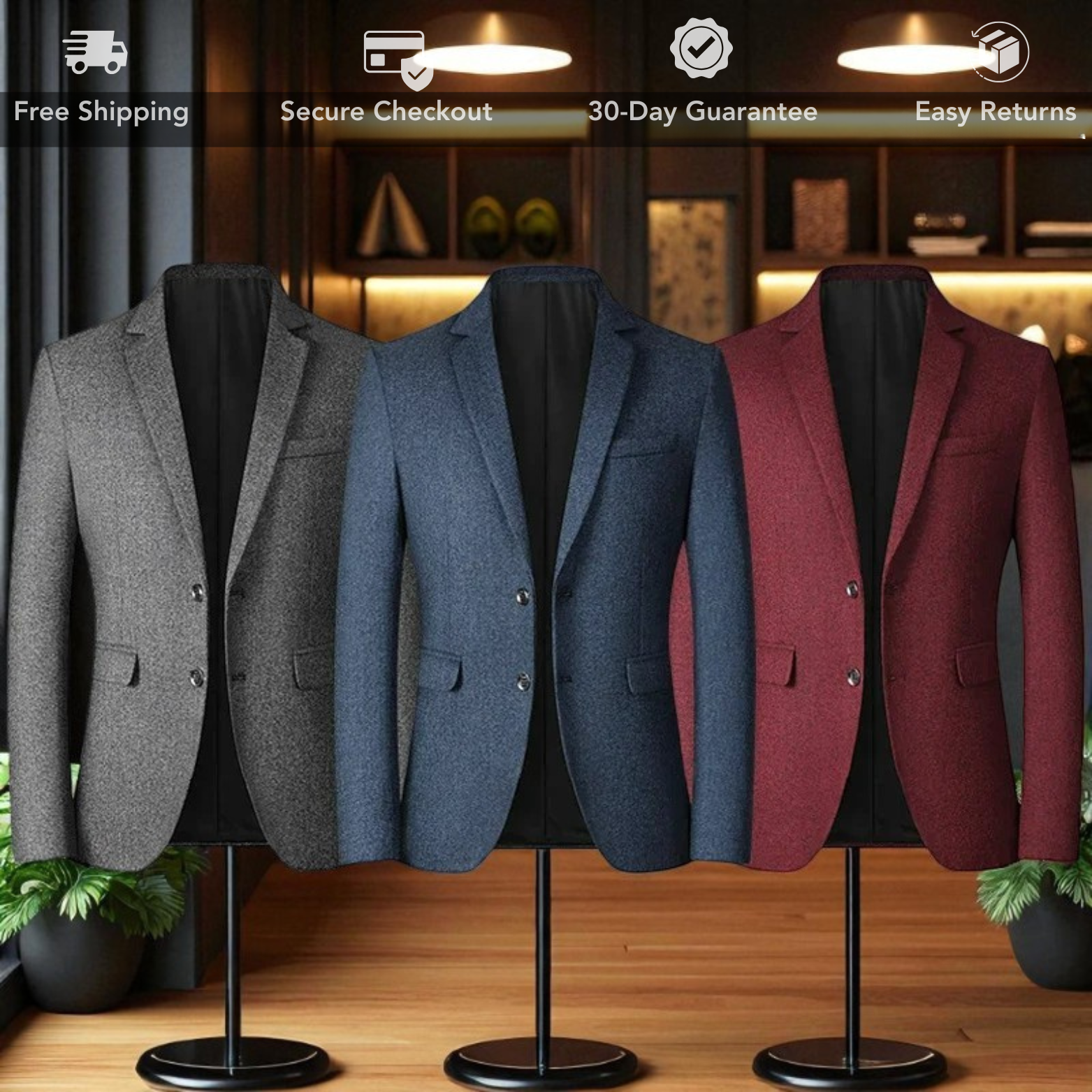 Men solid color blazer color options collection – The Crew
