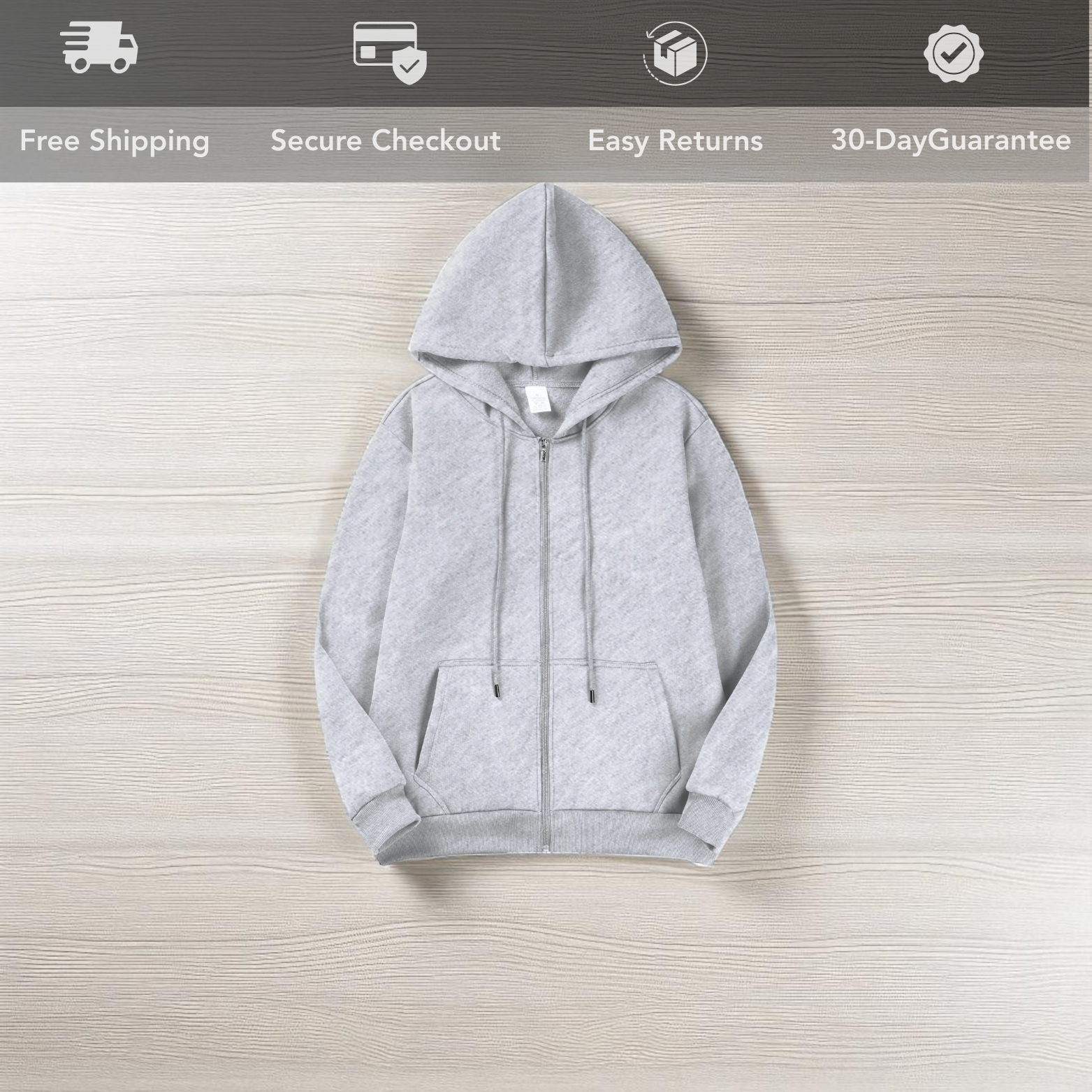 Grey Men’s Retro Hoodie Casual Style – The Crew