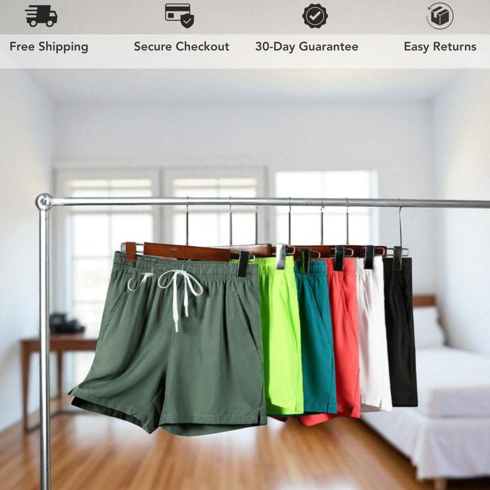 Men’s Ice Silk Shorts Color Options – The Crew