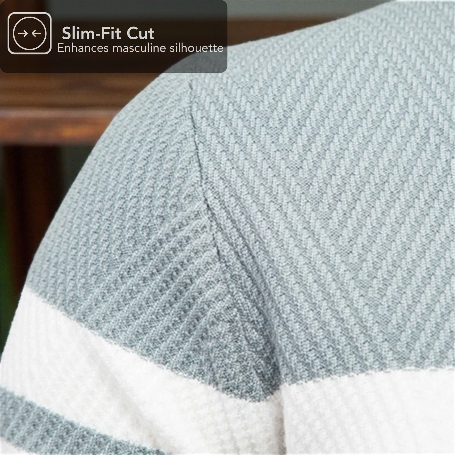 Men’s Patchwork Sweater Shoulder Detail – The Crew