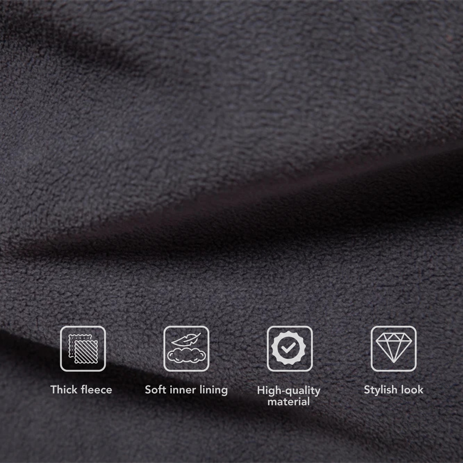 Thick Fleece Fabric Texture Close-Up – The Crew