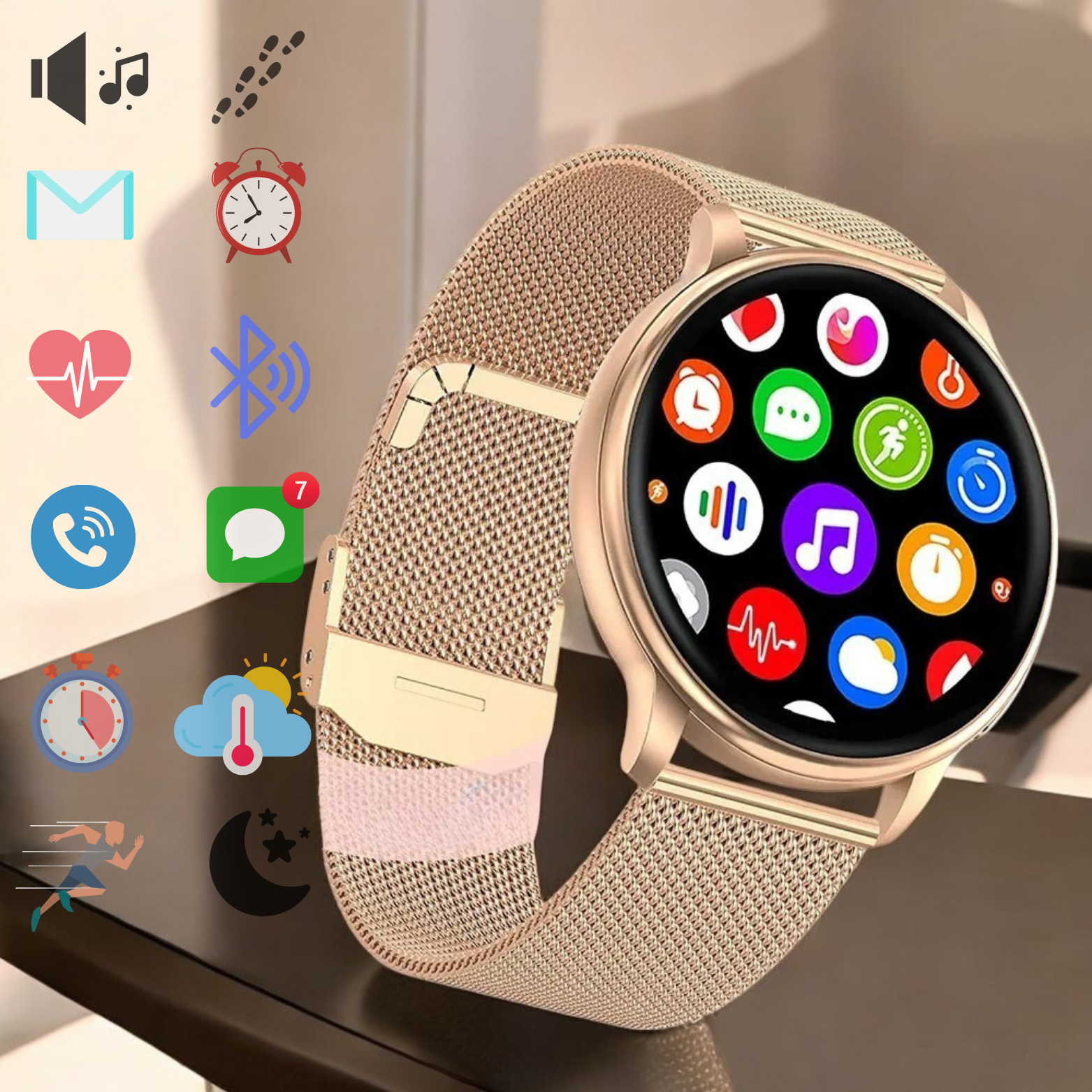 Y22 Smartwatch App Icons Display – The Crew