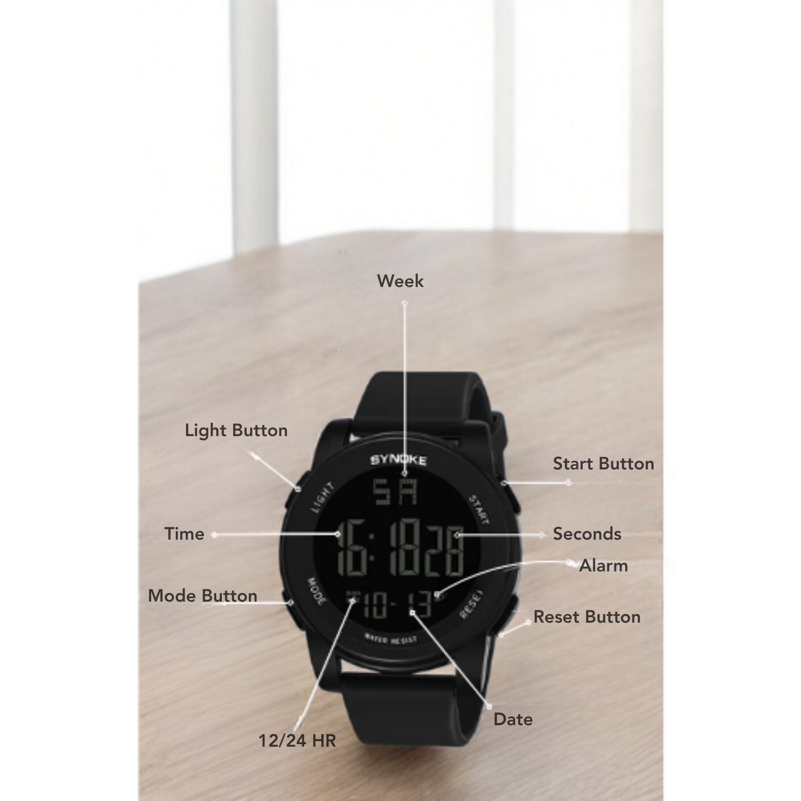 SYNOKE Digital Sports Watch Characteristics – The Crew