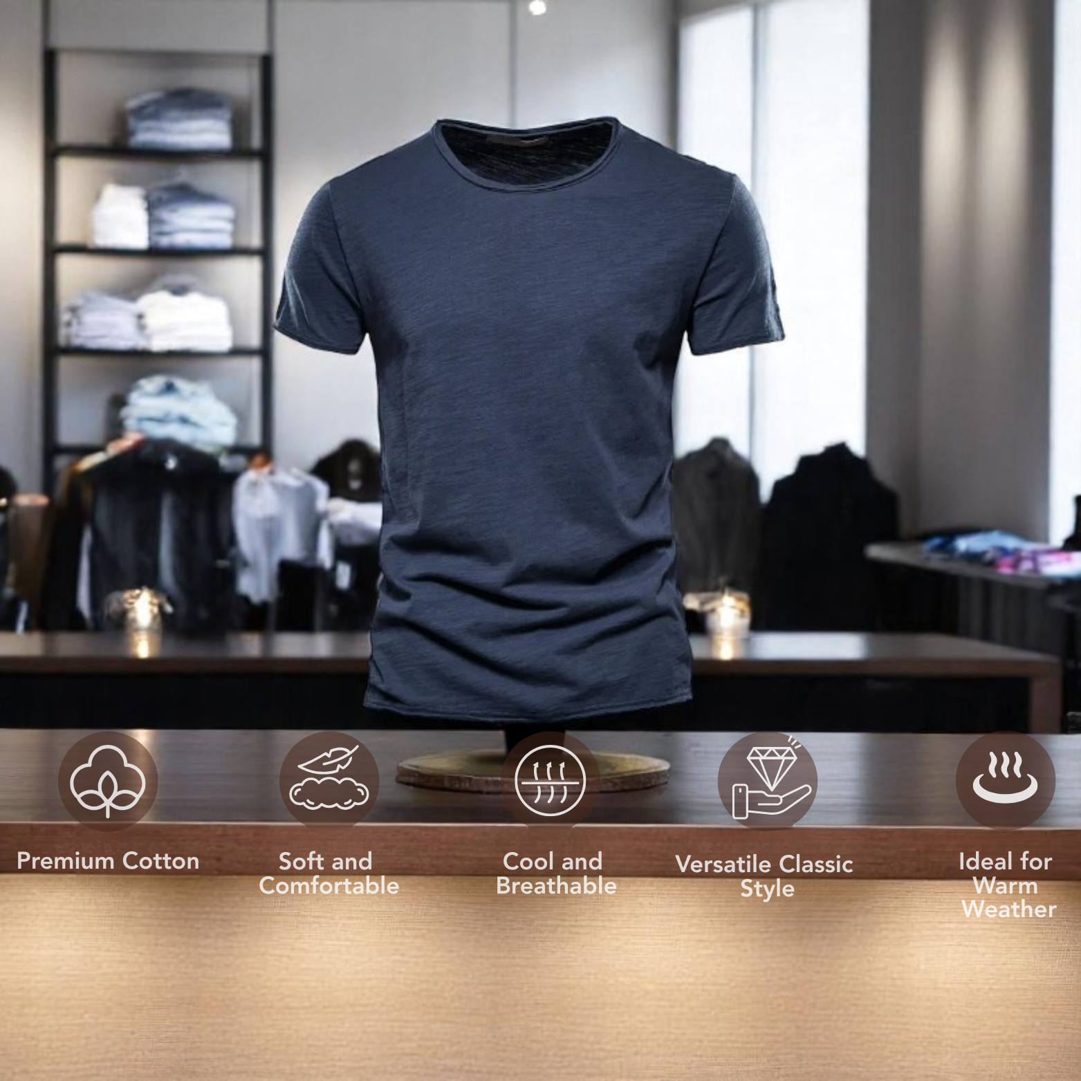 Folded cotton T-shirts Characteristics – The Crew