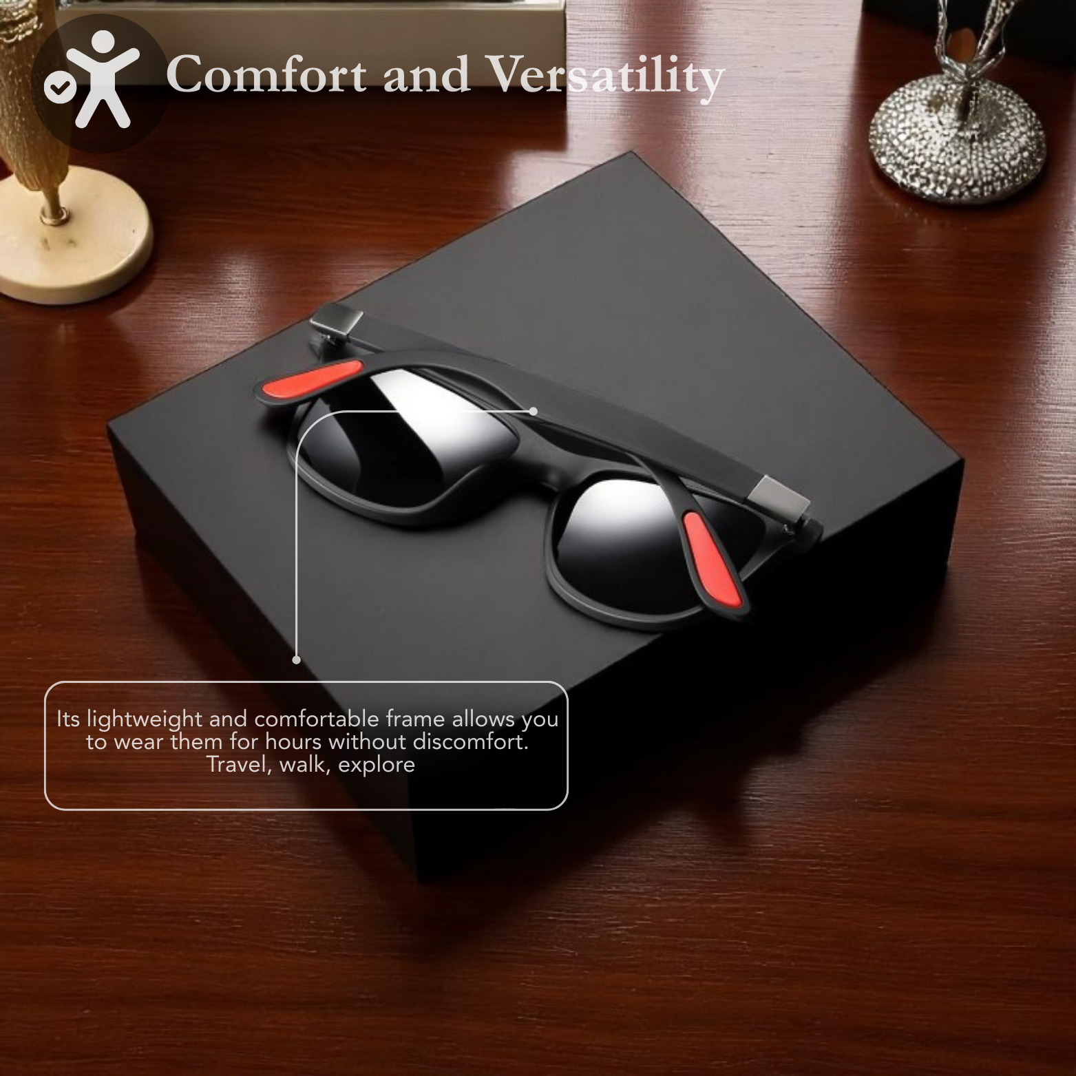 Men classic sunglasses with case gift set – The Crew