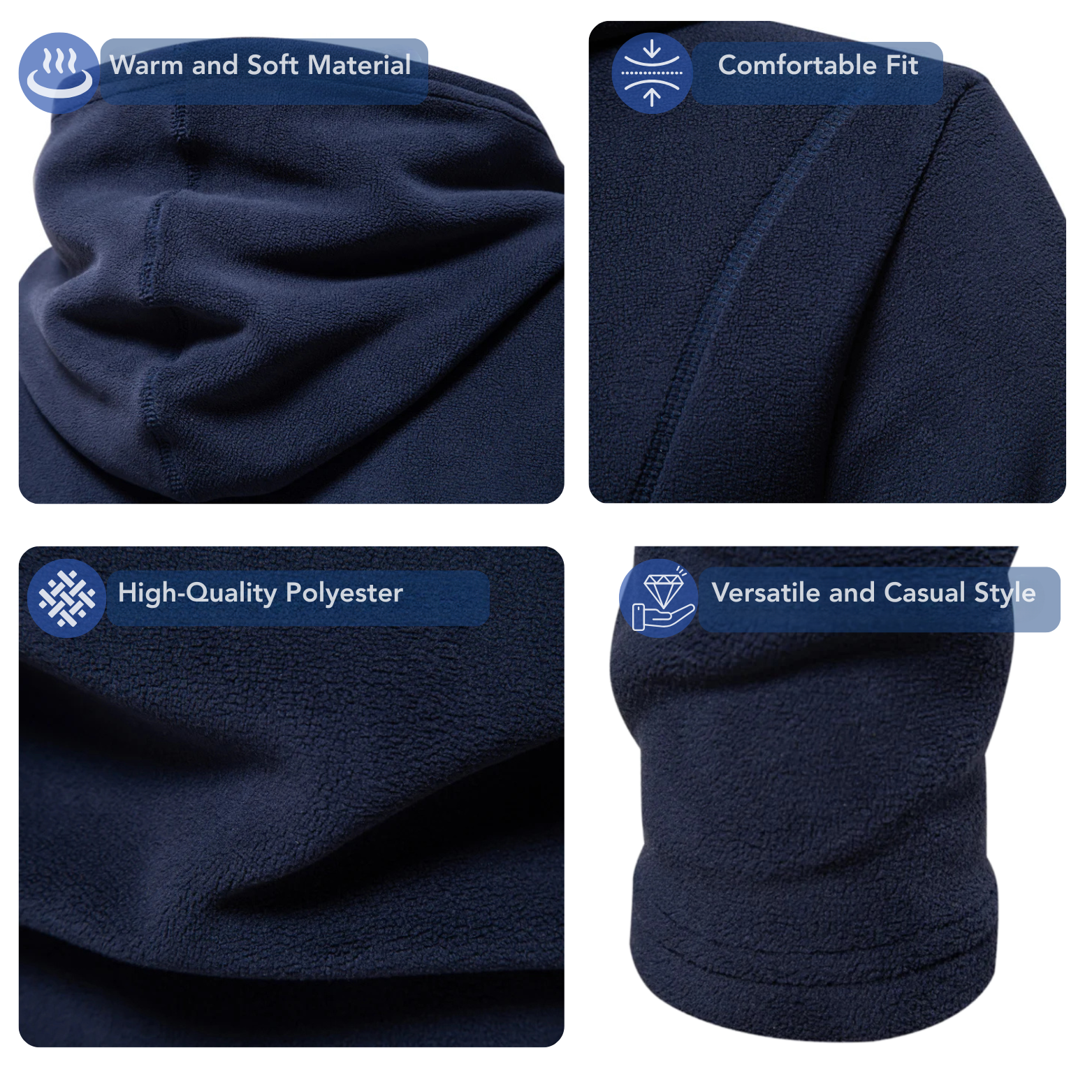 Fleece fabric texture close-up winter hoodie – The Crew