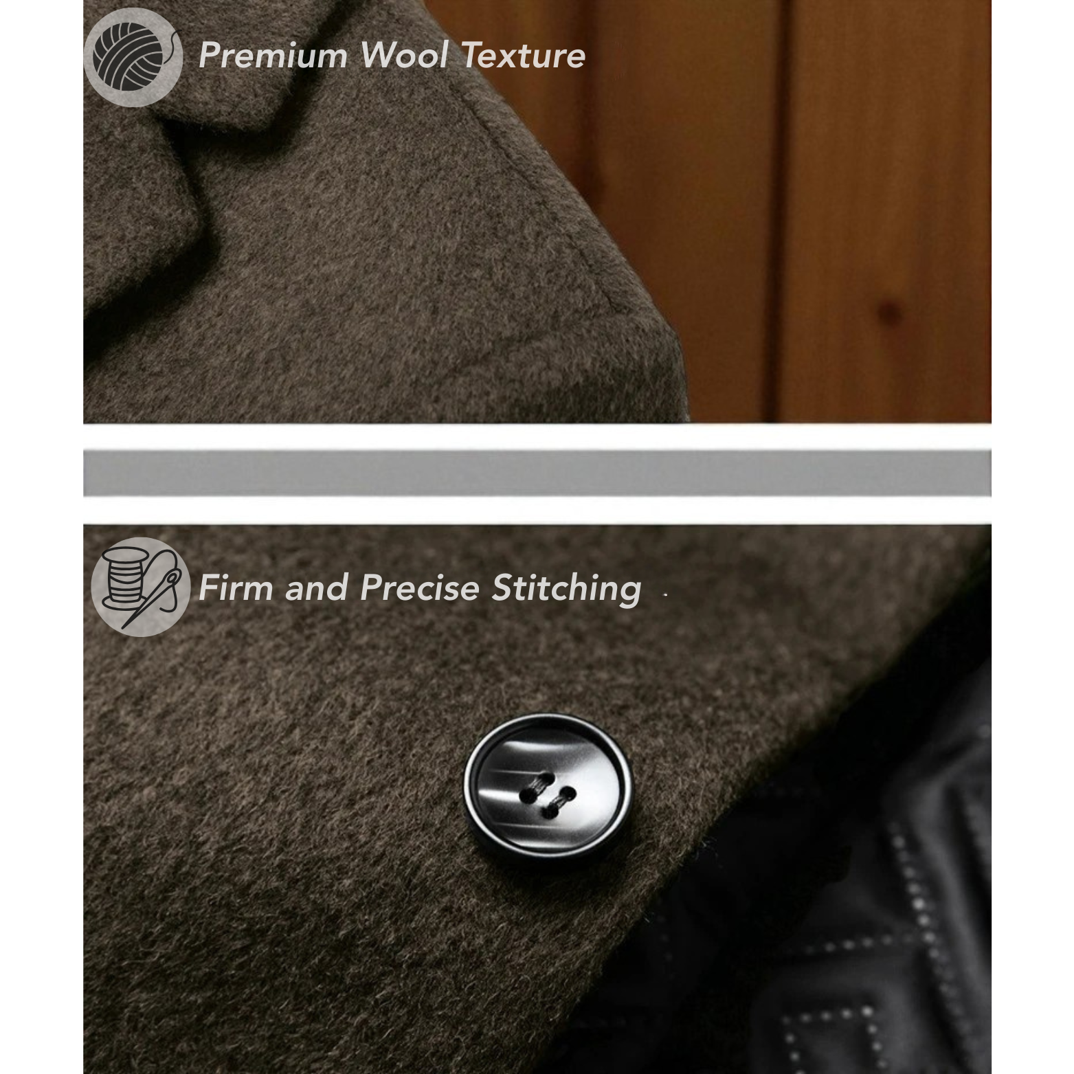 Men wool trench Details – The Crew