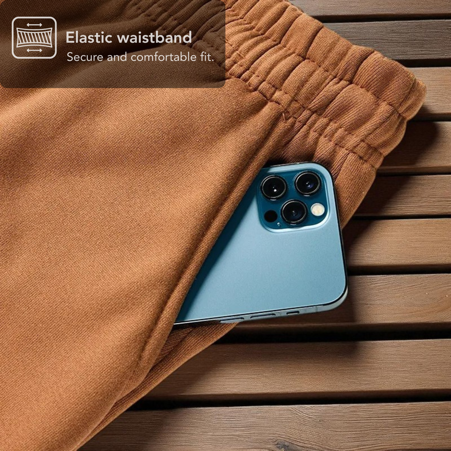 Men’s Fleece Jogger Pants Pocket Detail – The Crew