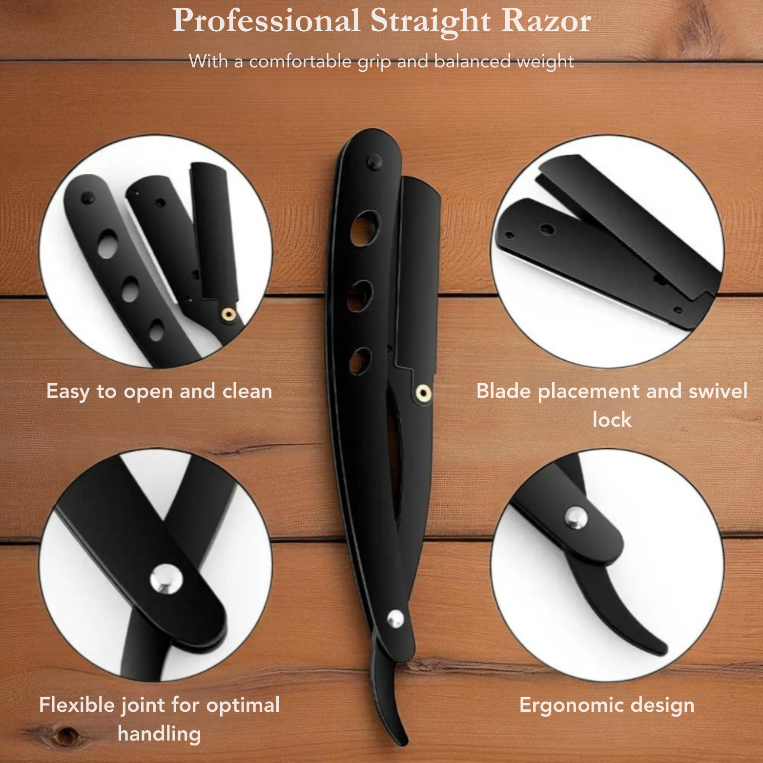 Folding Straight Razor Blade Detail – The Crew