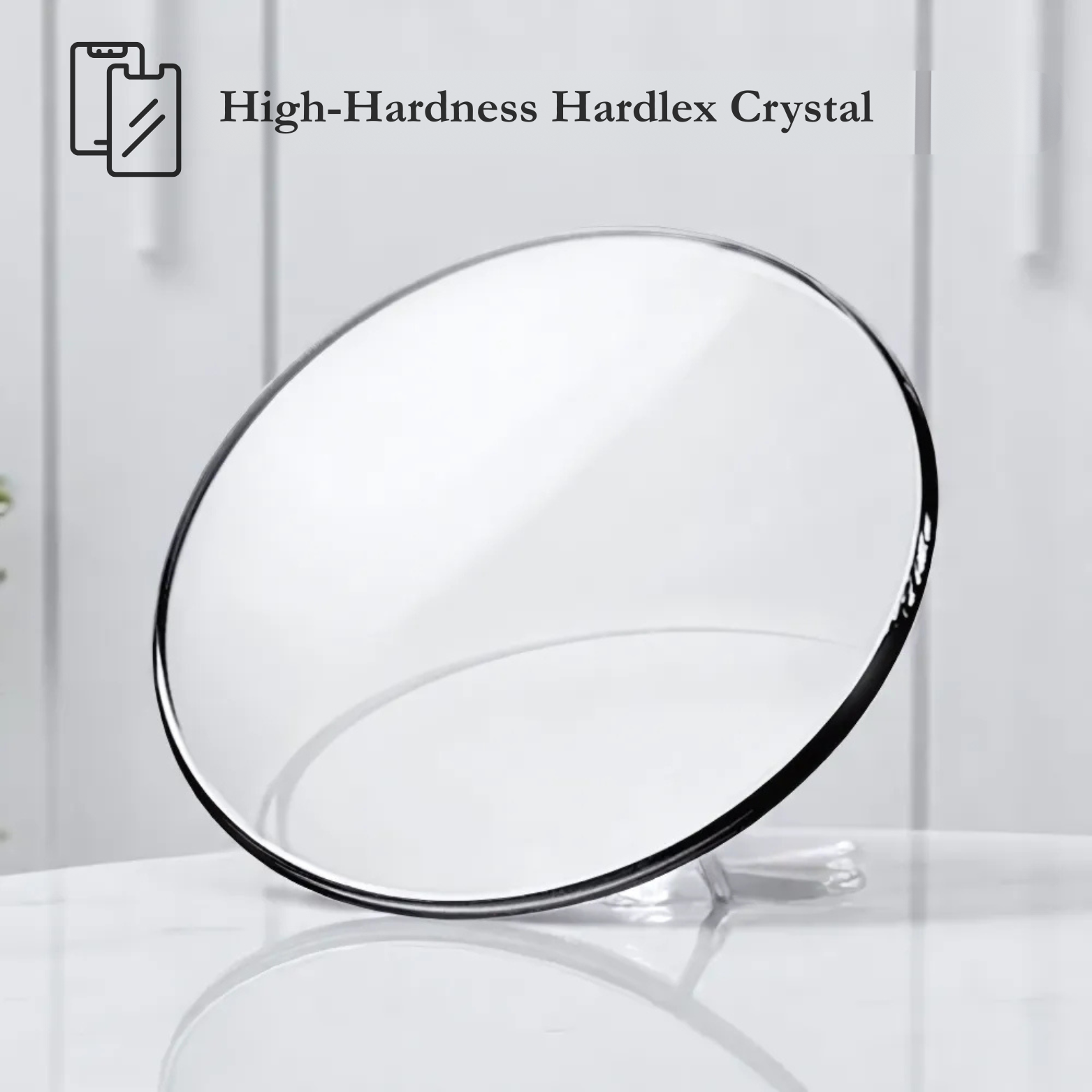 POEDAGAR 960 Military Chronograph Hardlex Crystal Close Up – The Crew