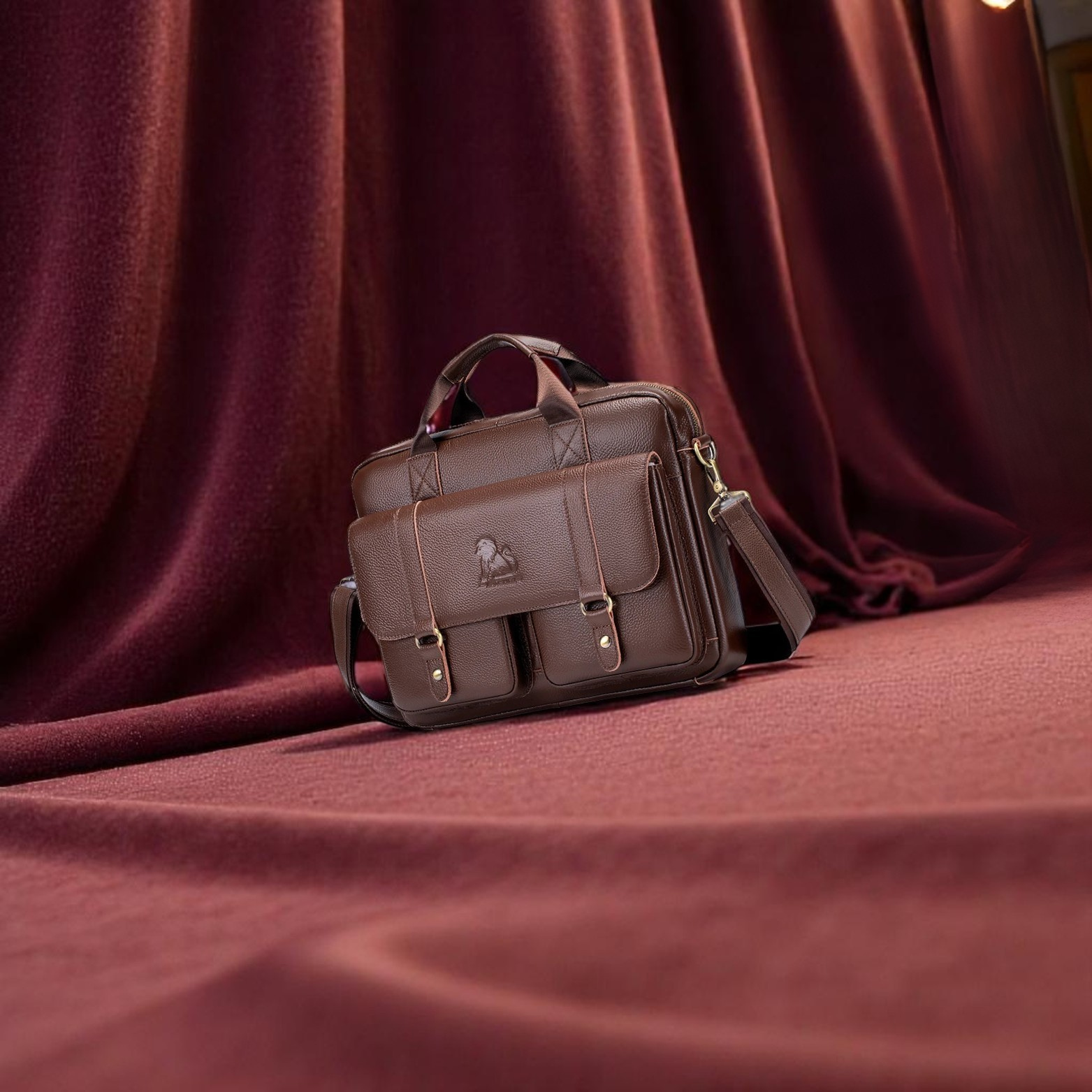 Men's Dominion Executive Premium Leather Briefcase