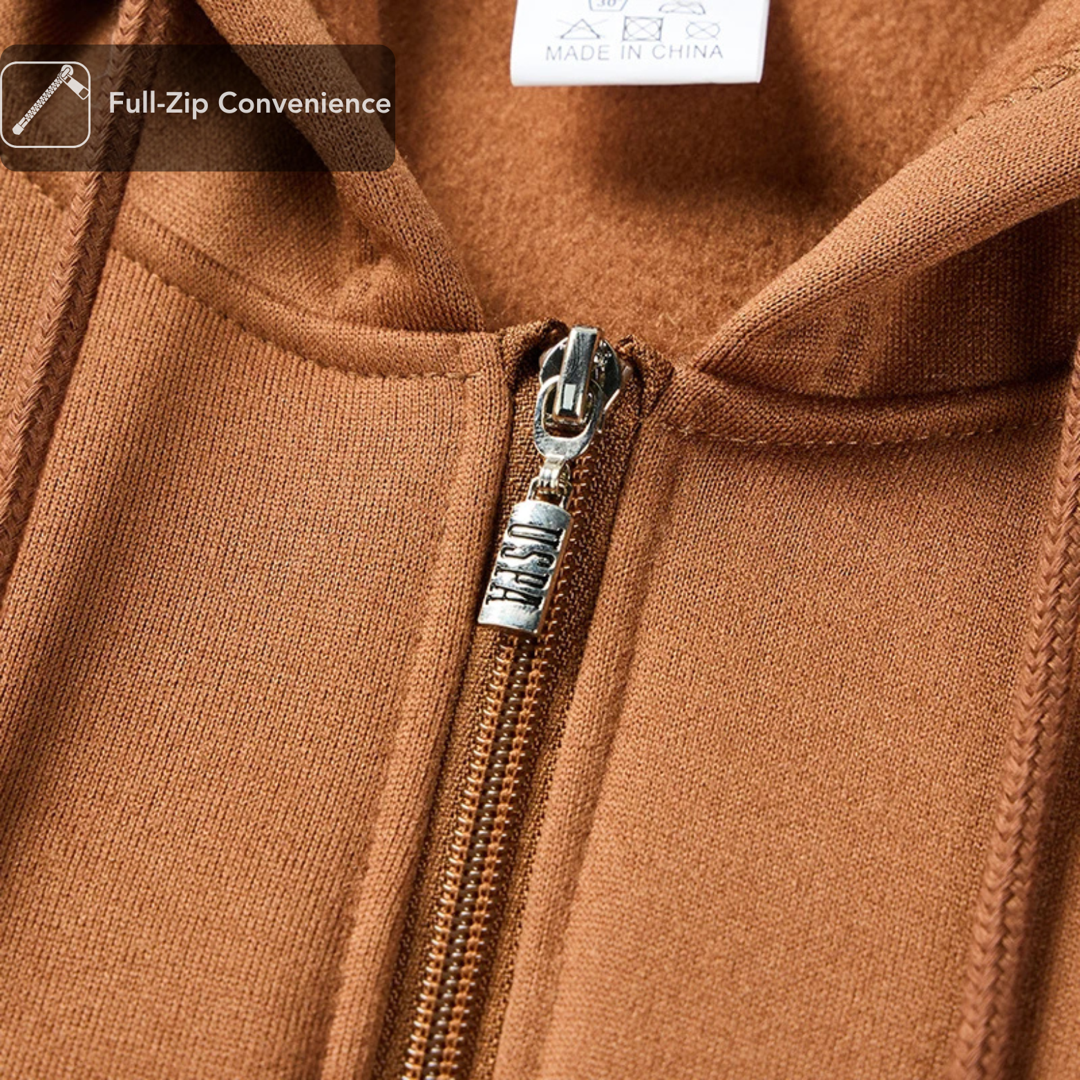 Men’s Retro Hoodie Zipper Detail – The Crew