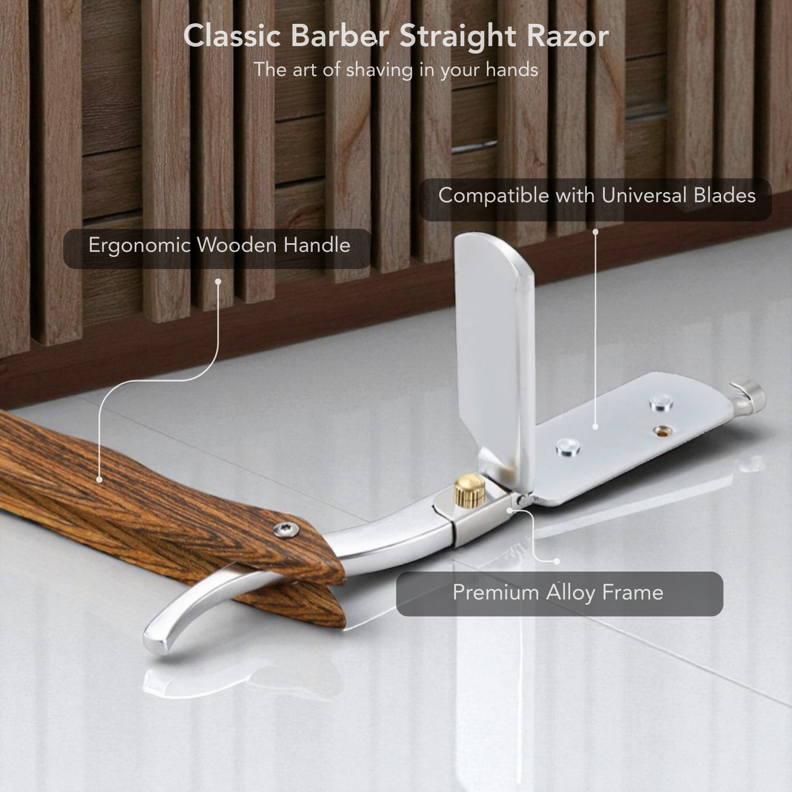 Professional Barber Straight Razor Open Blade – The Crew