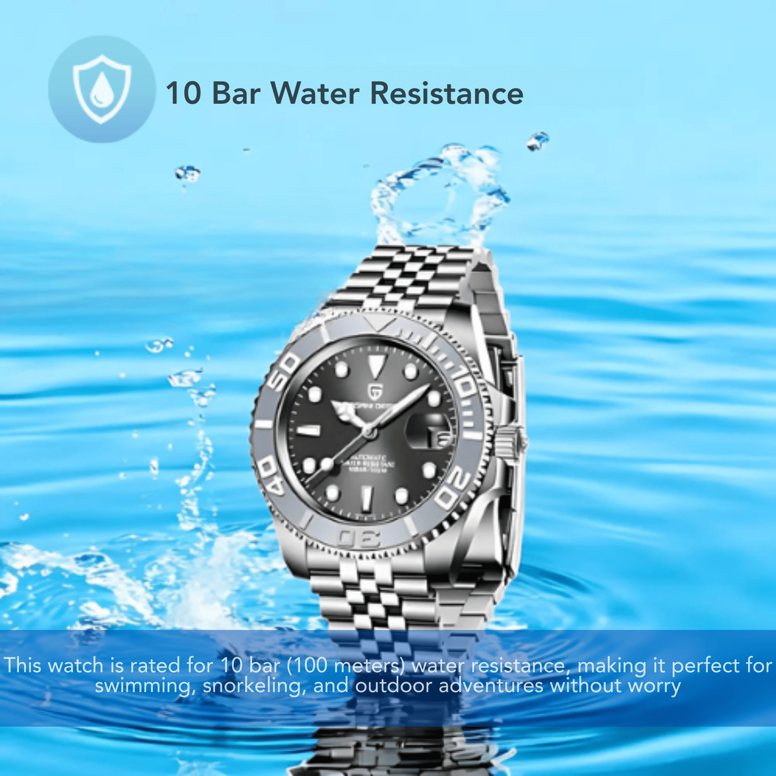 PAGANI Sapphire Crystal Mechanical Watch – Men’s Luxury Style - The Crew