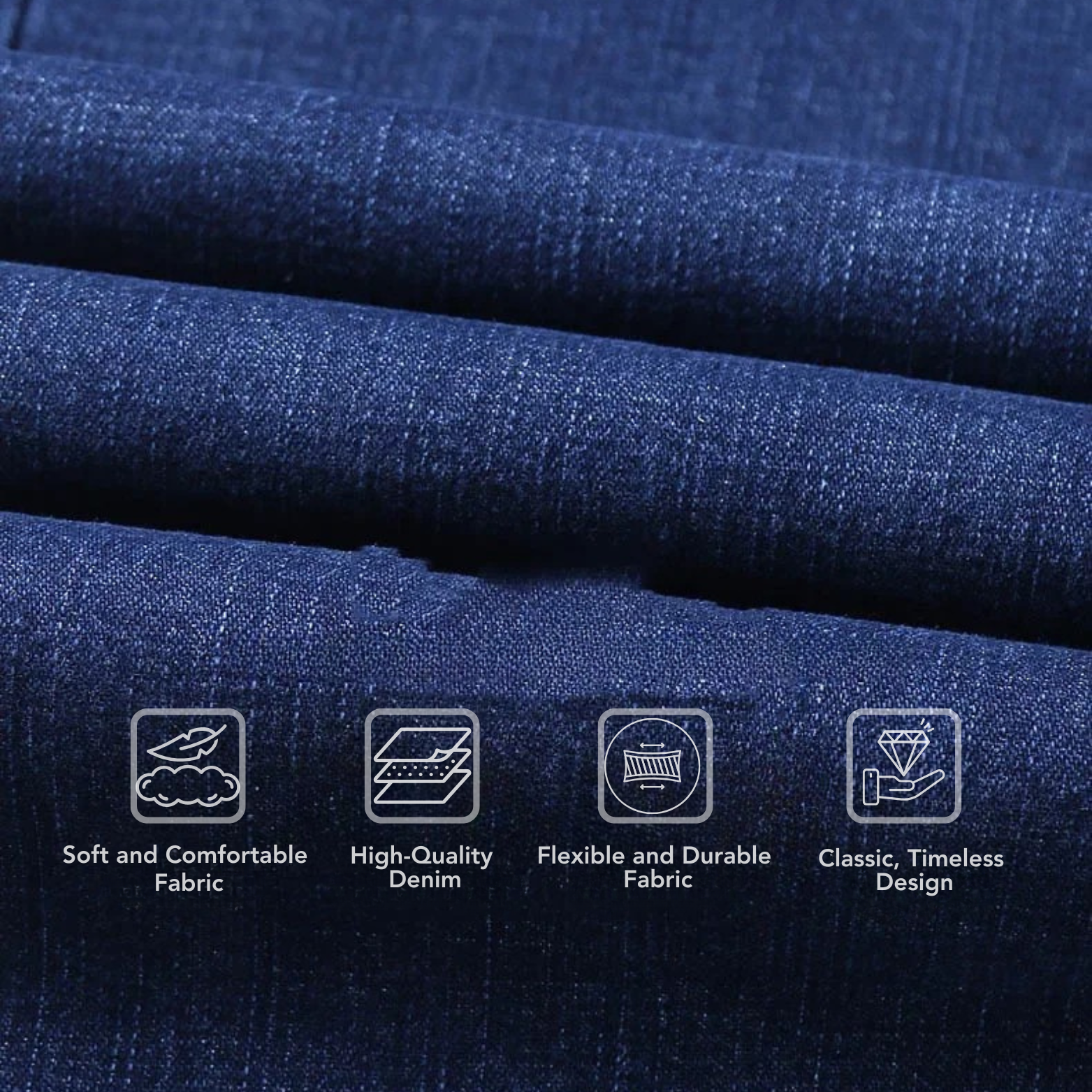 Men slim fit jeans Fabric detail – The Crew