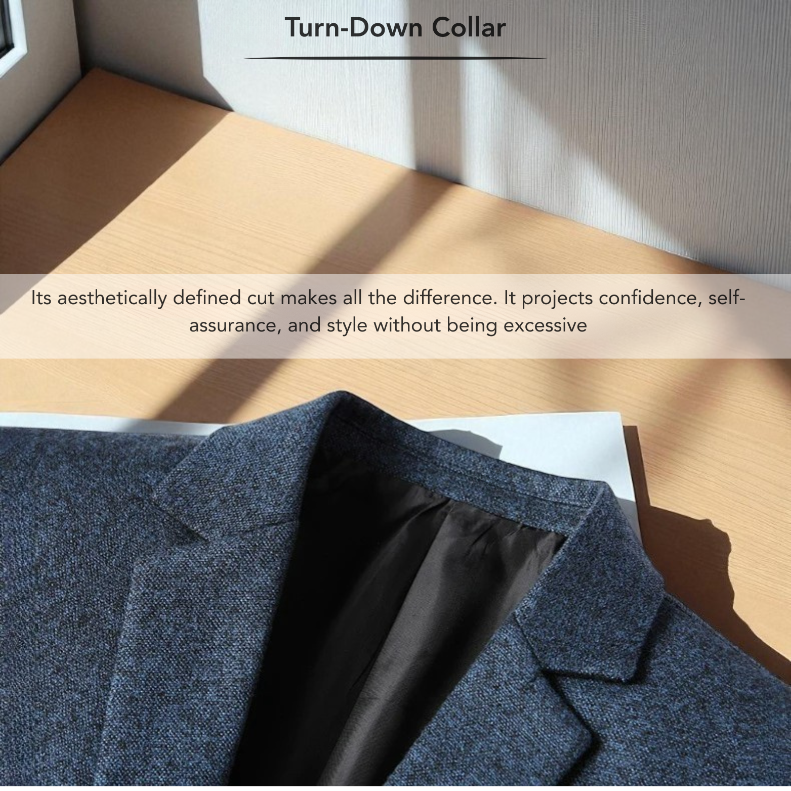 Men blazer inner lining and collar detail – The Crew