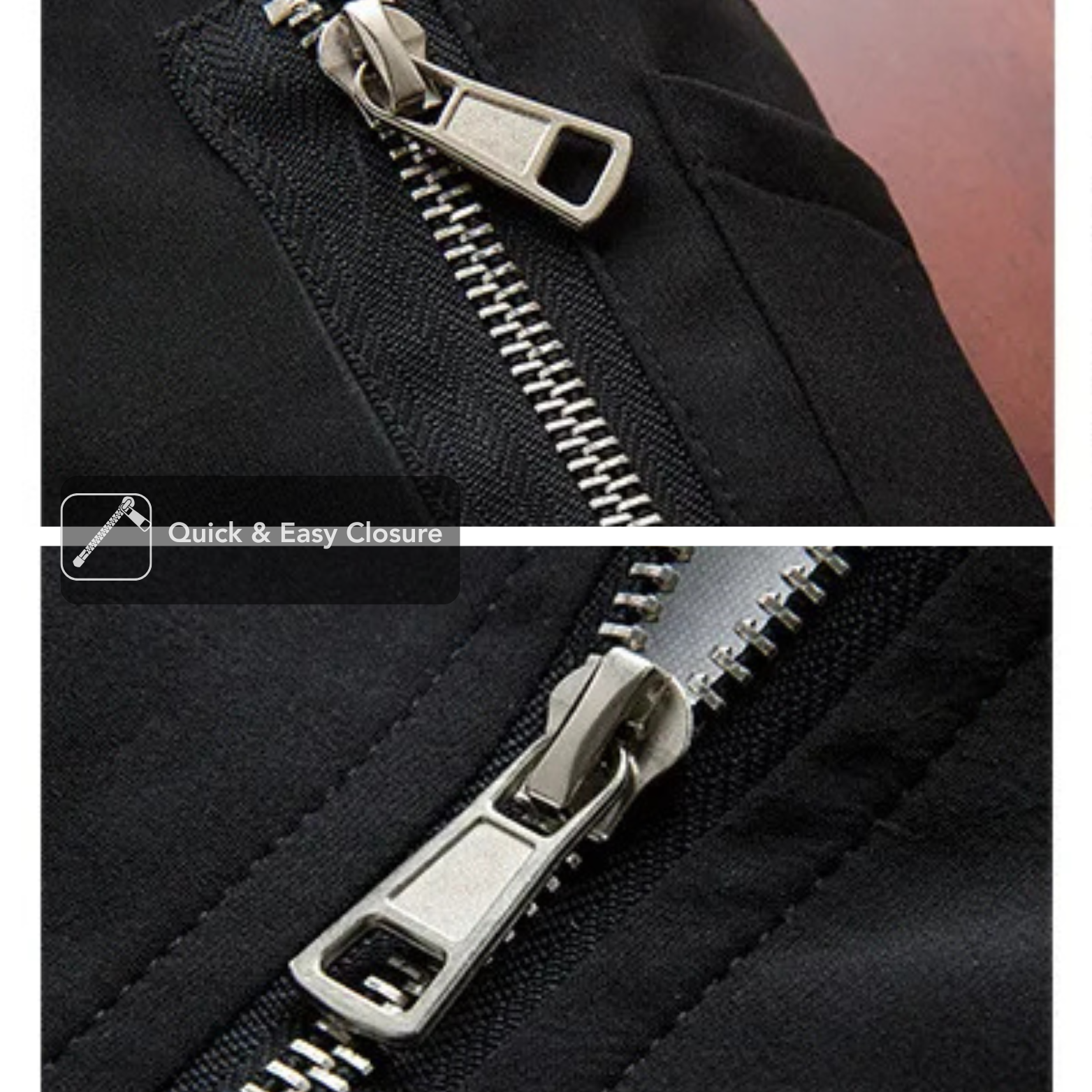 Durable Zipper Detail Men’s Bomber Jacket – The Crew