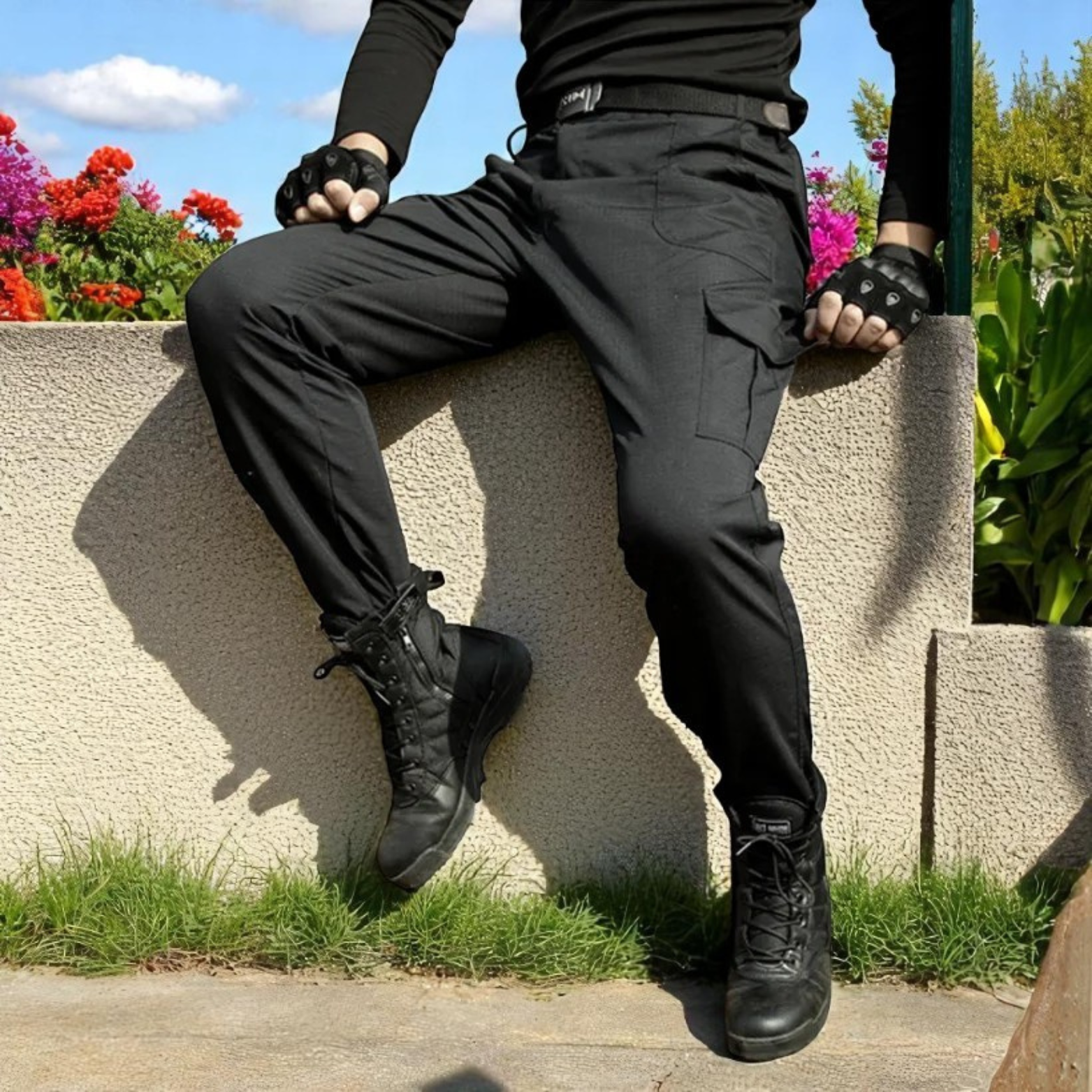 Men wearing cargo pants hiking outdoors – The Crew