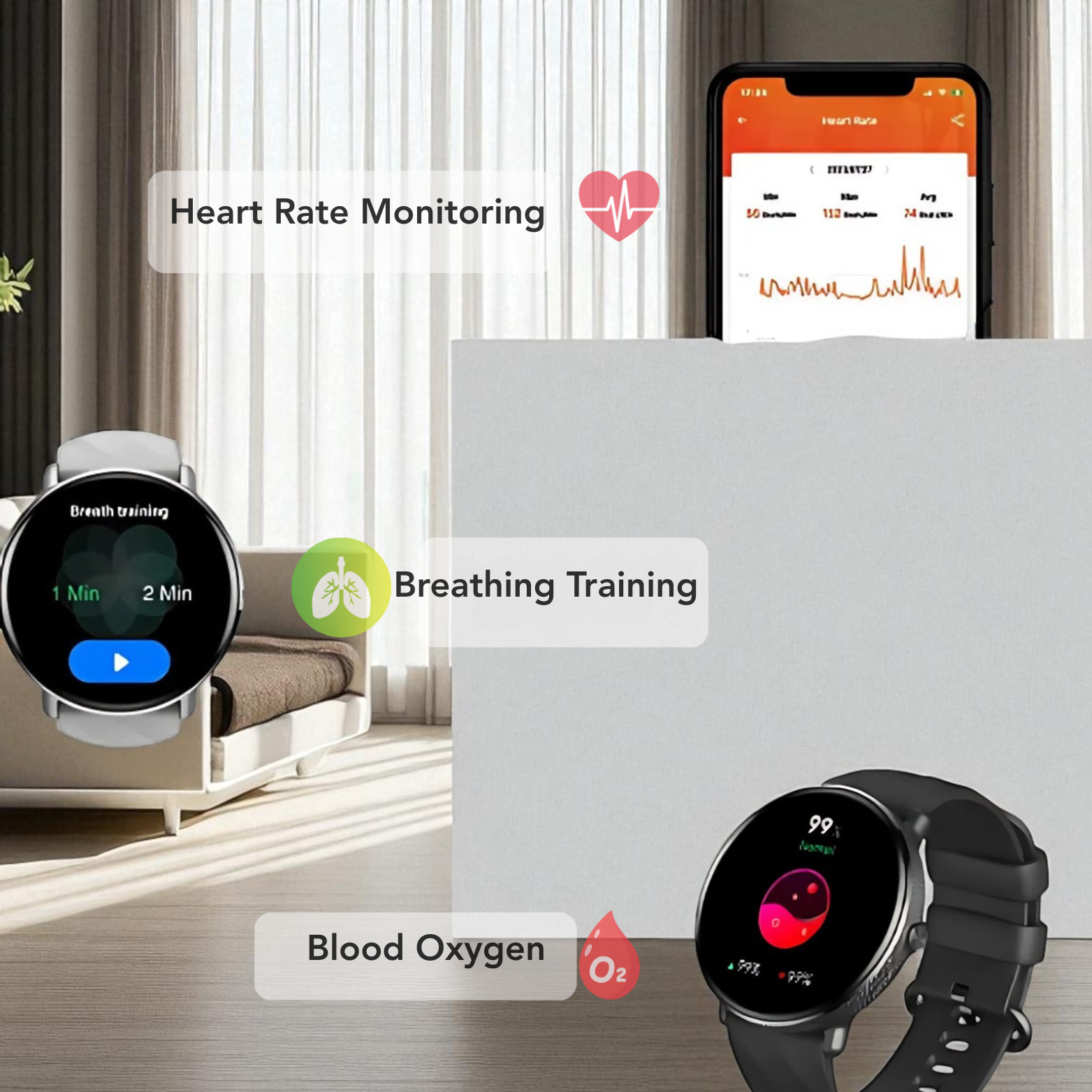 Zeblaze GTR 3 Pro heart rate sleep tracking app – The Crew