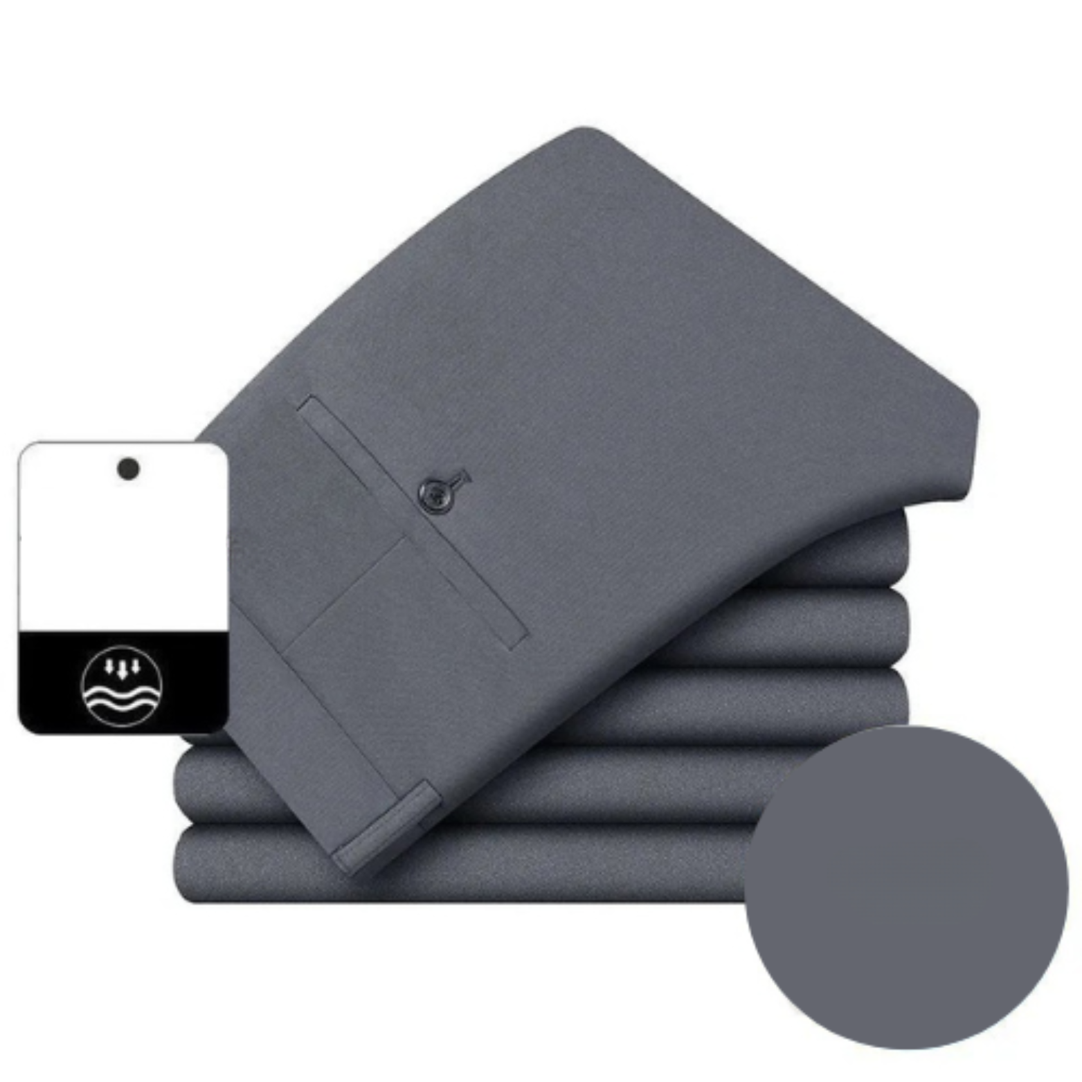 Men’s Business Formal Stretch Fabric Pants – Comfortable & Stylish – The Crew