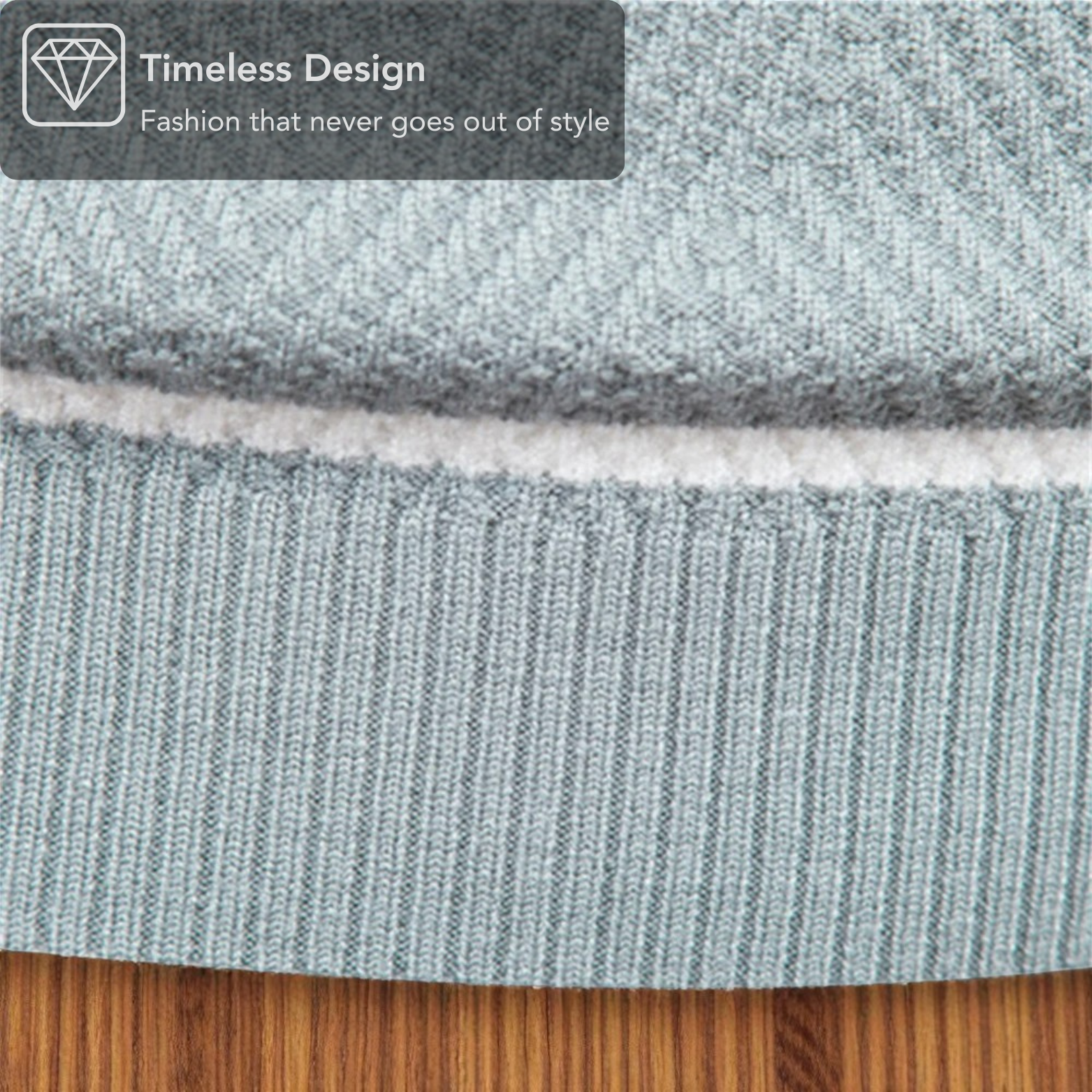 Men’s Patchwork Sweater Hem Detail – The Crew