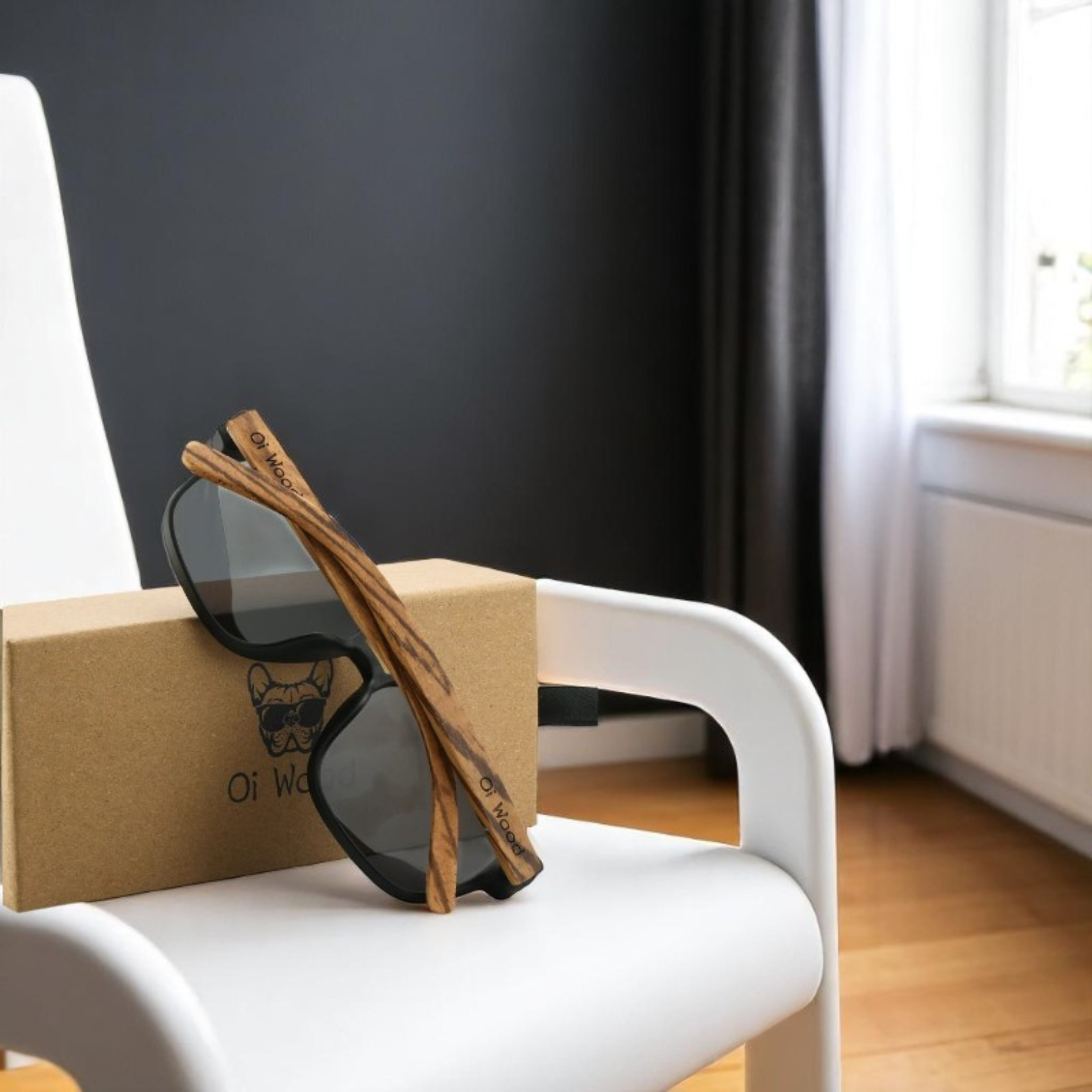 Wooden Square Polarized Sunglasses Eco Stylish | The Crew