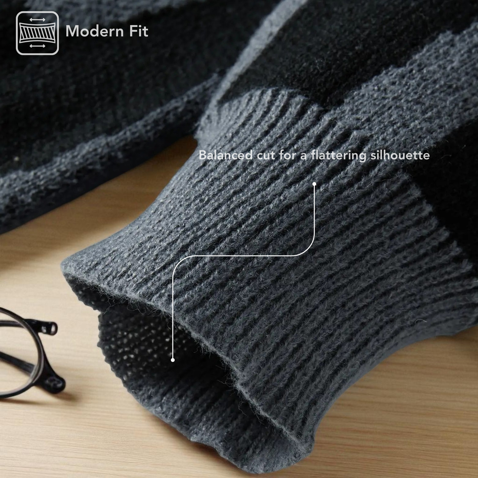 Jacquard Knit Sleeve Detail Men – The Crew