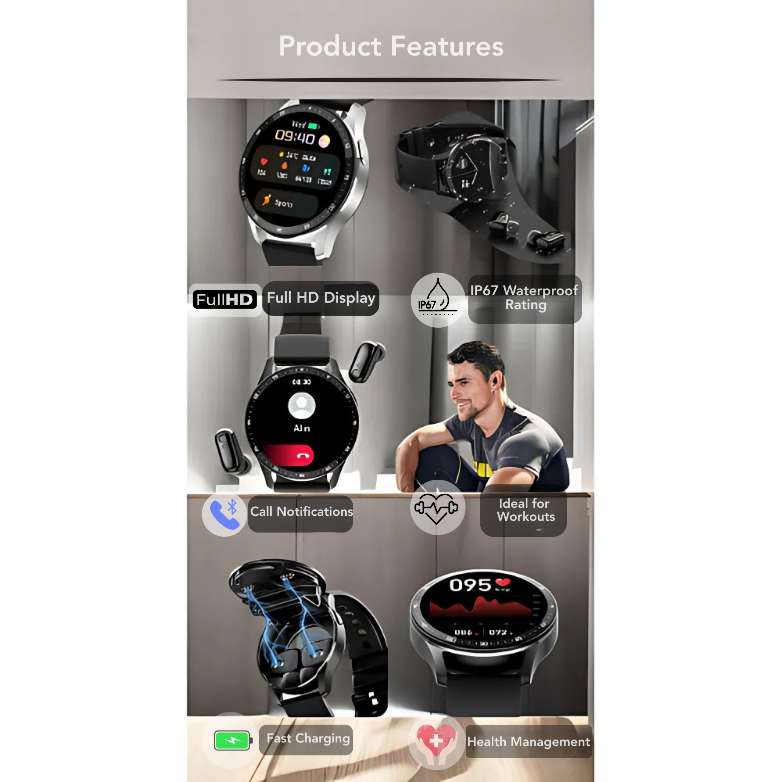 X7 Smartwatch App Menu Overview – The Crew