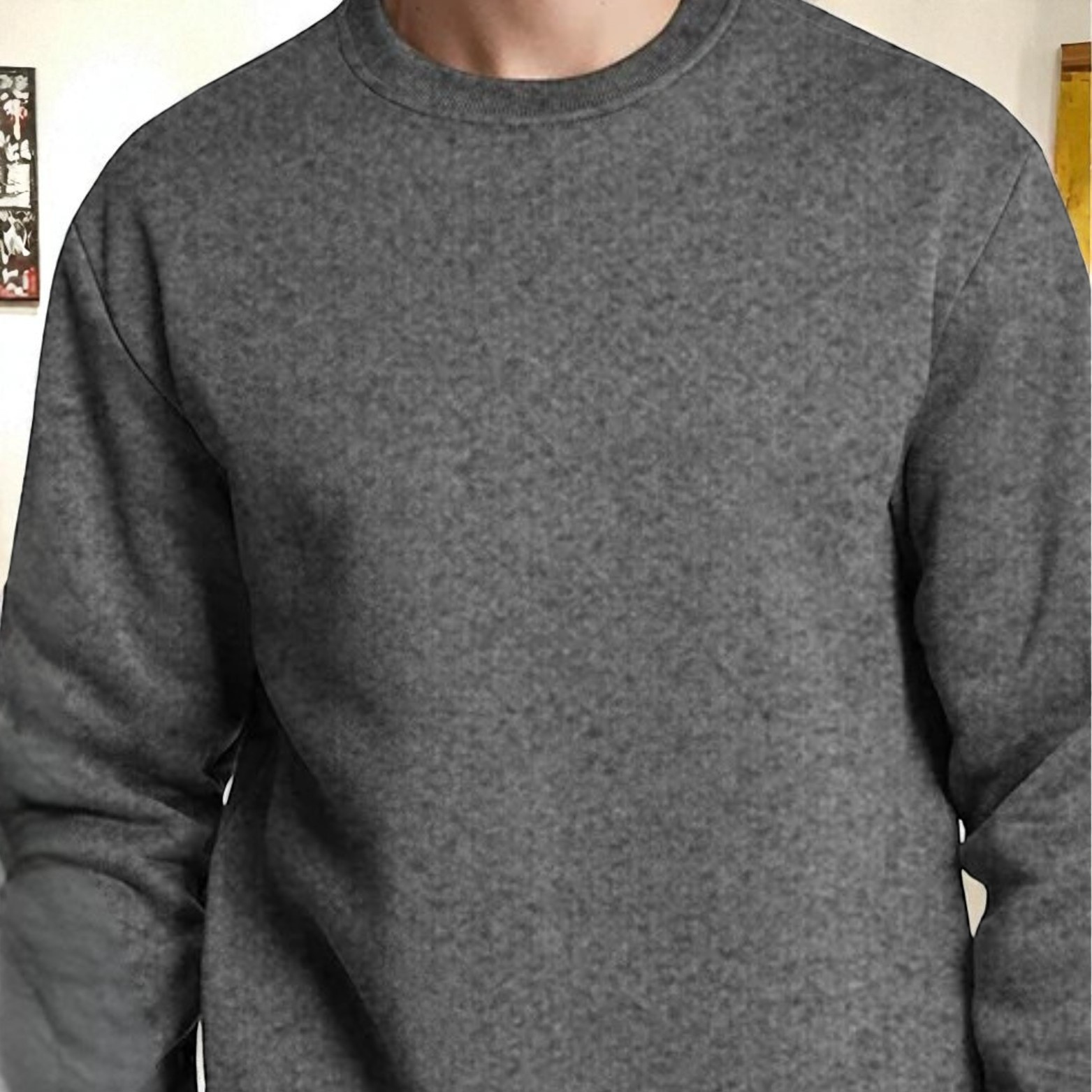 Men’s Oversized Cotton Sweatshirt Lifestyle – The Crew