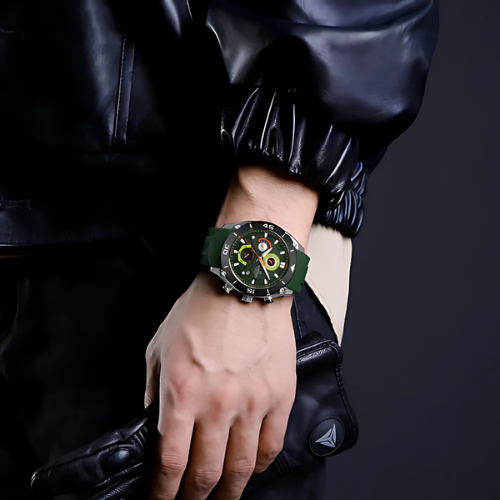 NAVIFORCE NF8038 Sport Chronograph Military Style Wrist Shot – The Crew