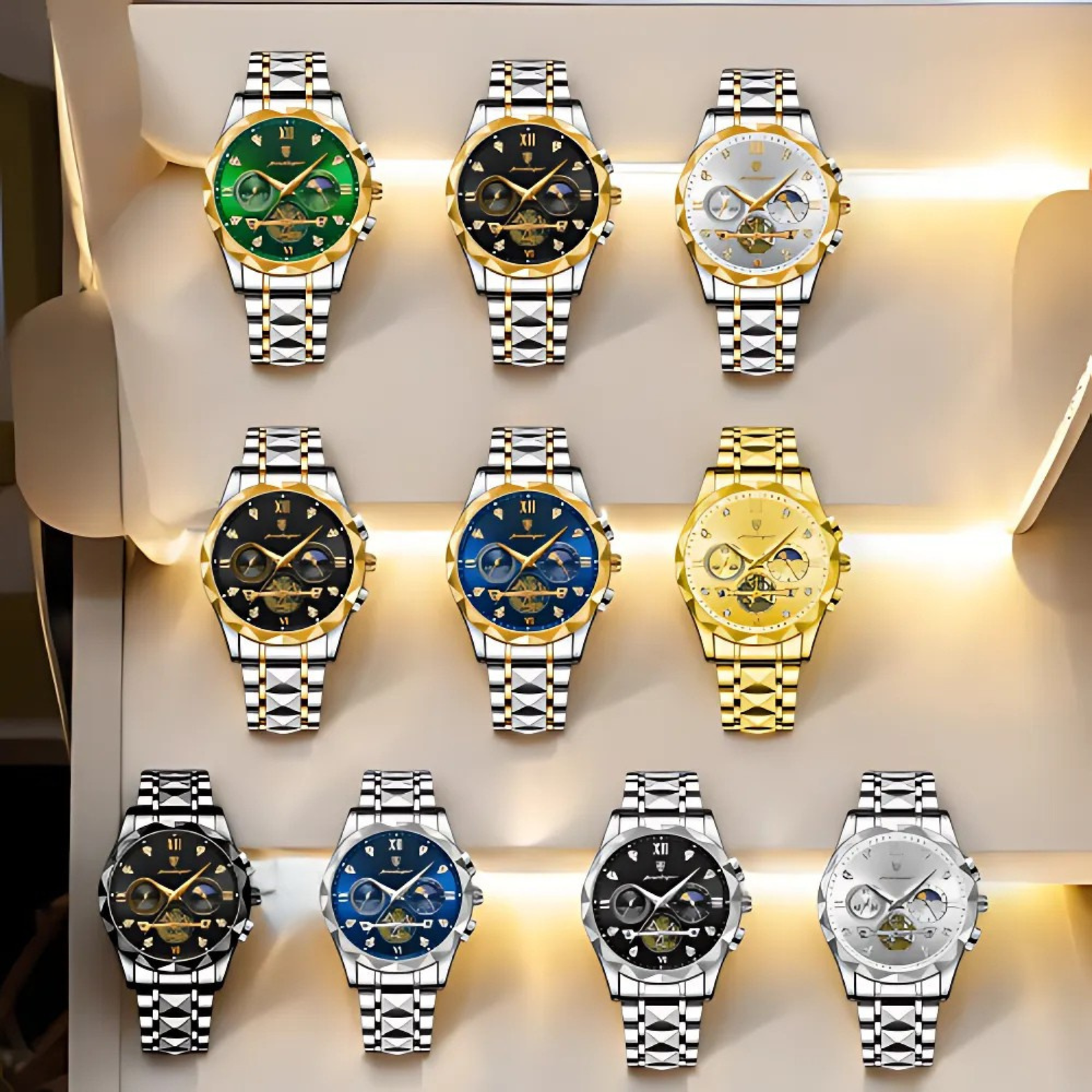 POEDAGAR 996 Chronograph Color Options Collection – The Crew