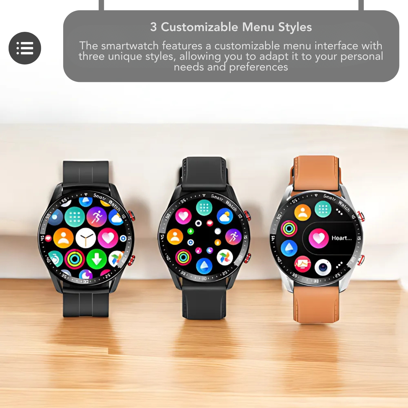 ECG Smartwatch Multiple Color Straps Collection – The Crew